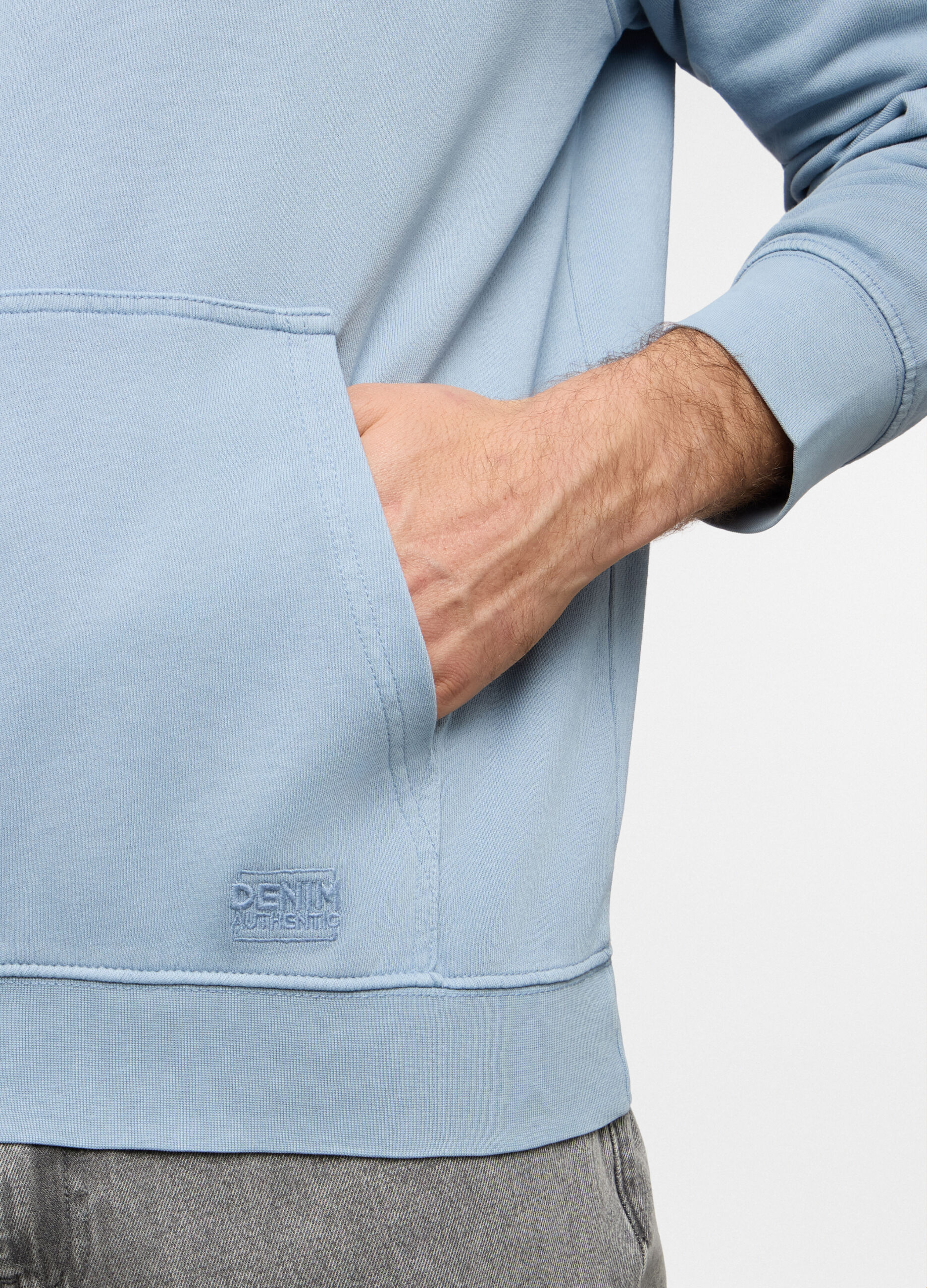 Felpa con cappuccio in cotone uomo_2