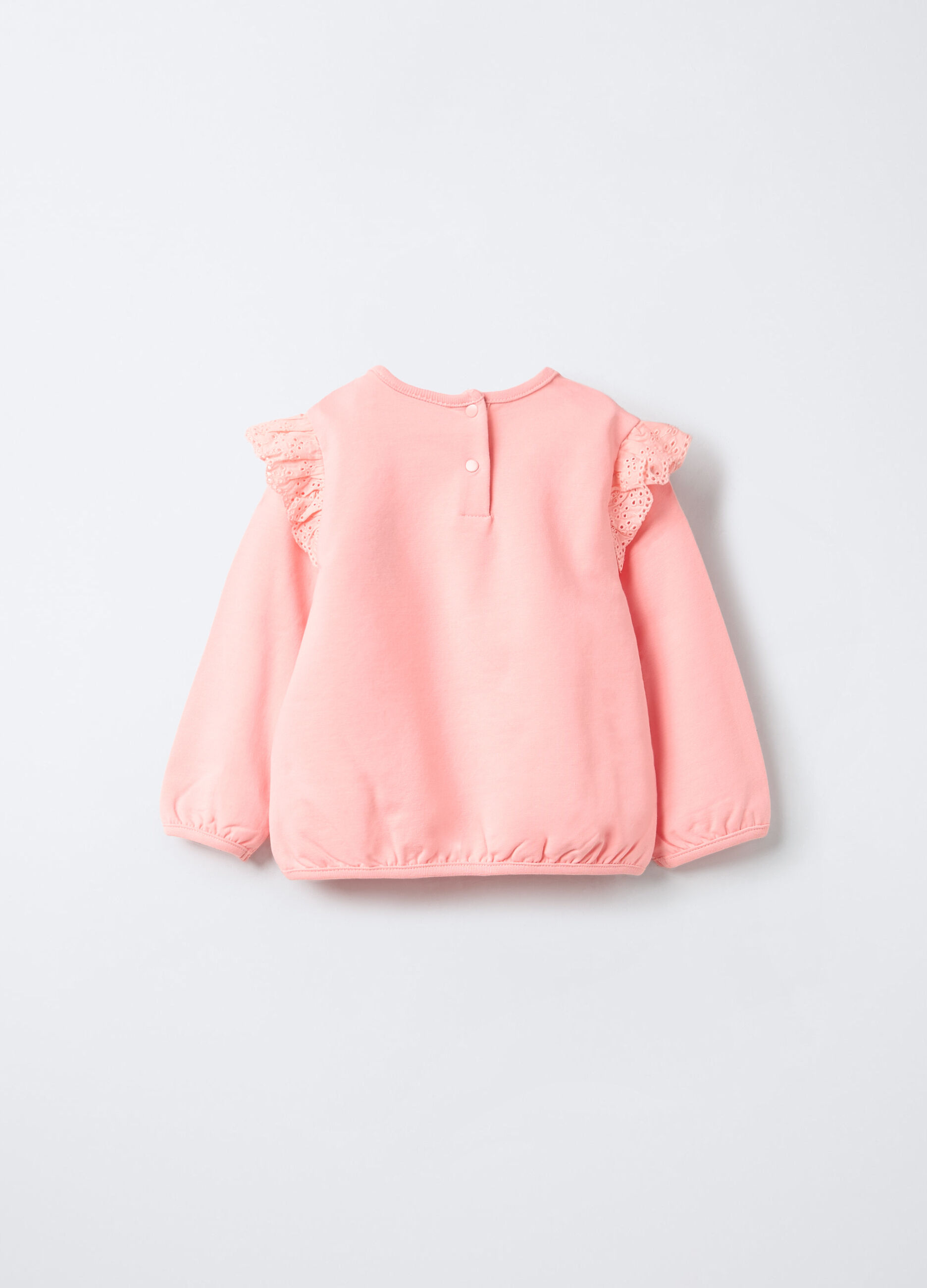 Felpa in cotone garzato stretch bimba_1