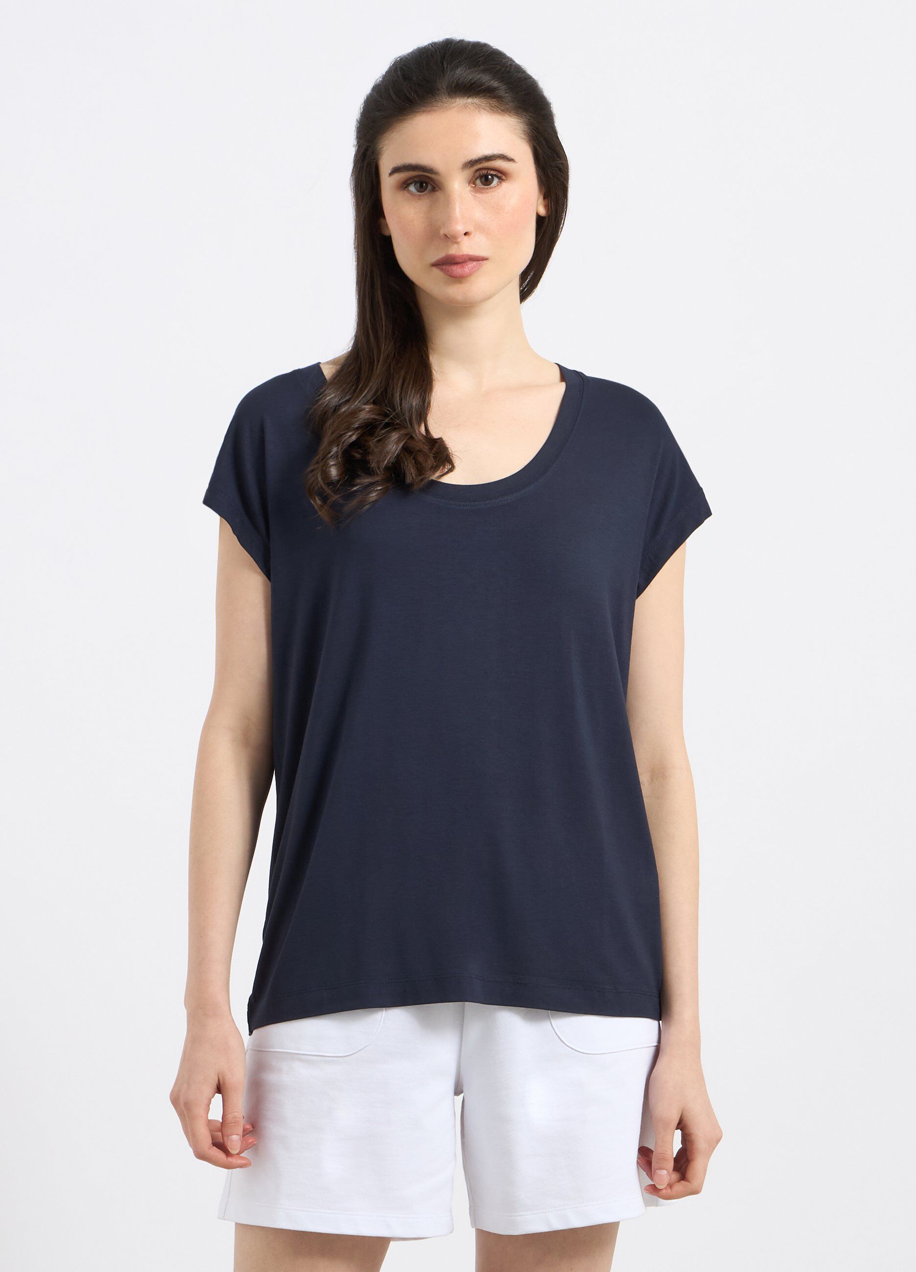 T-shirt in viscosa stretch donna_0