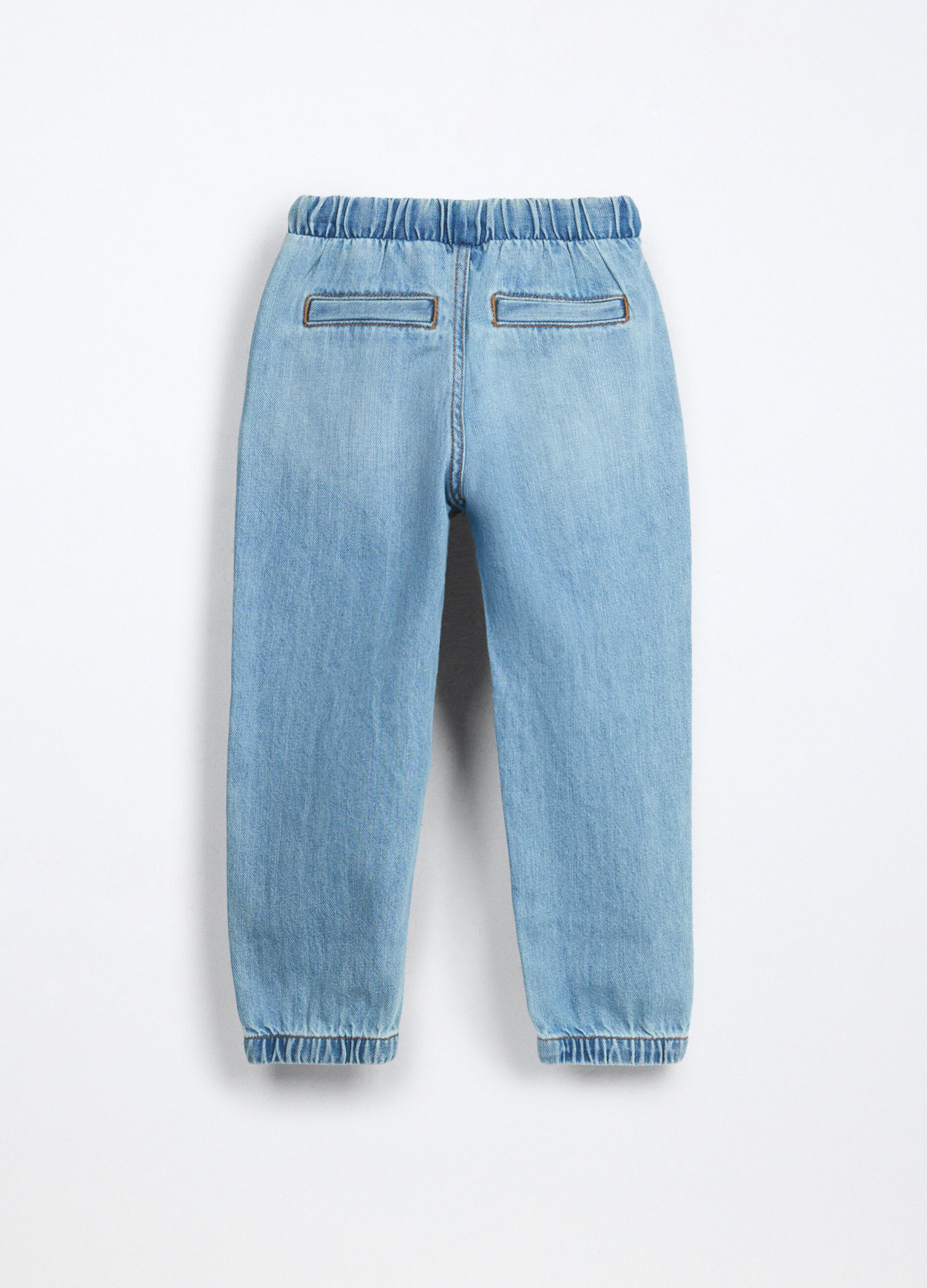 Jogger in denim misto cotone bambino_1
