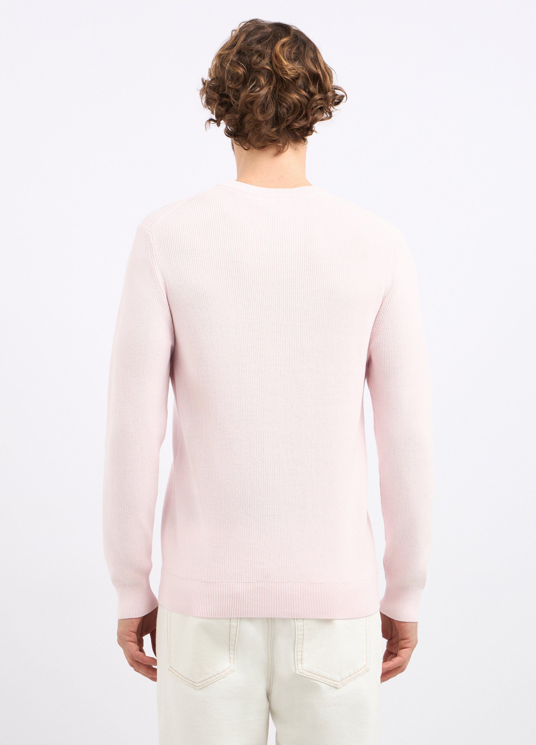 Girocollo tricot in puro cotone uomo_1