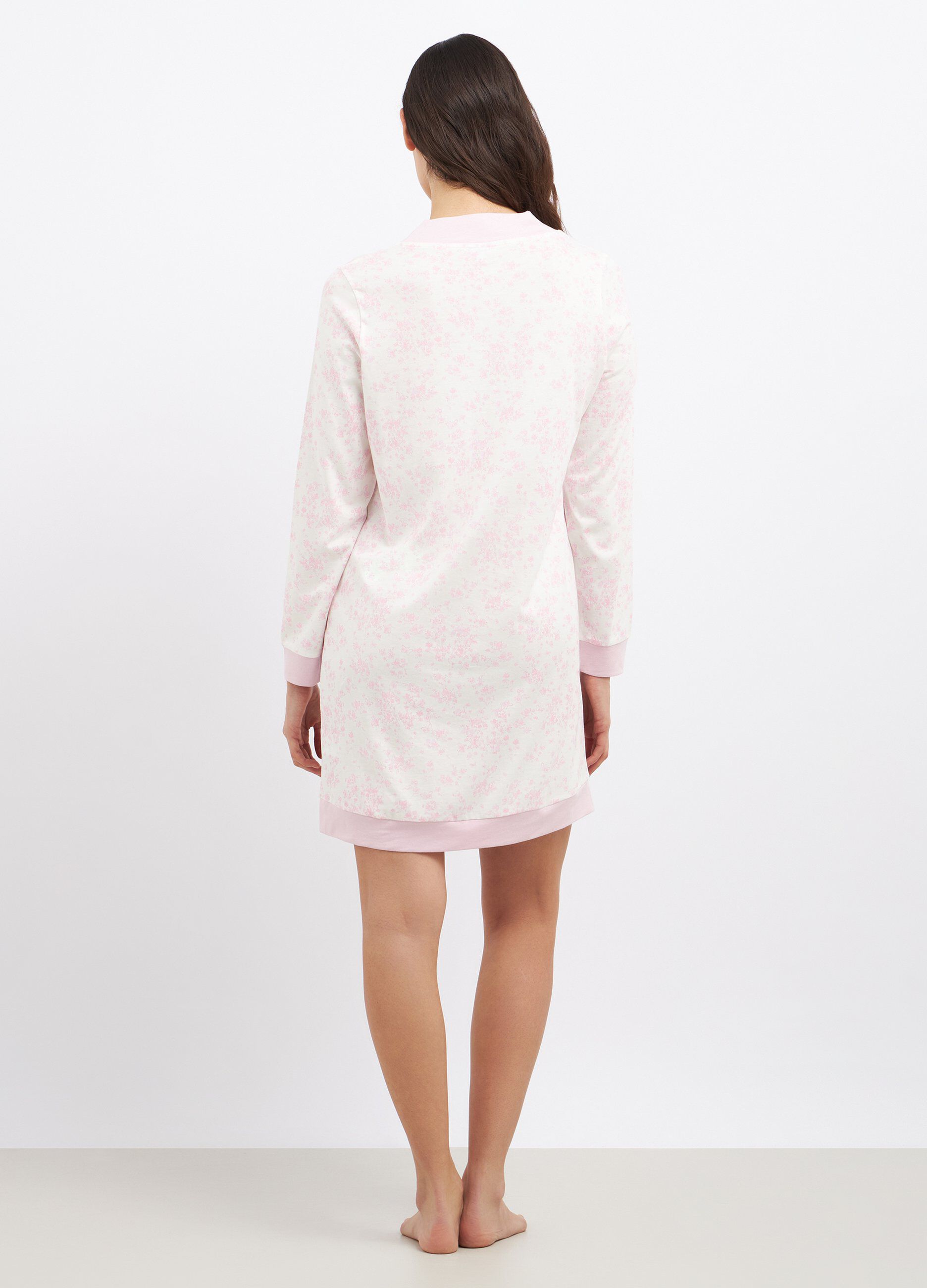 Camicia da notte in misto cotone donna_1