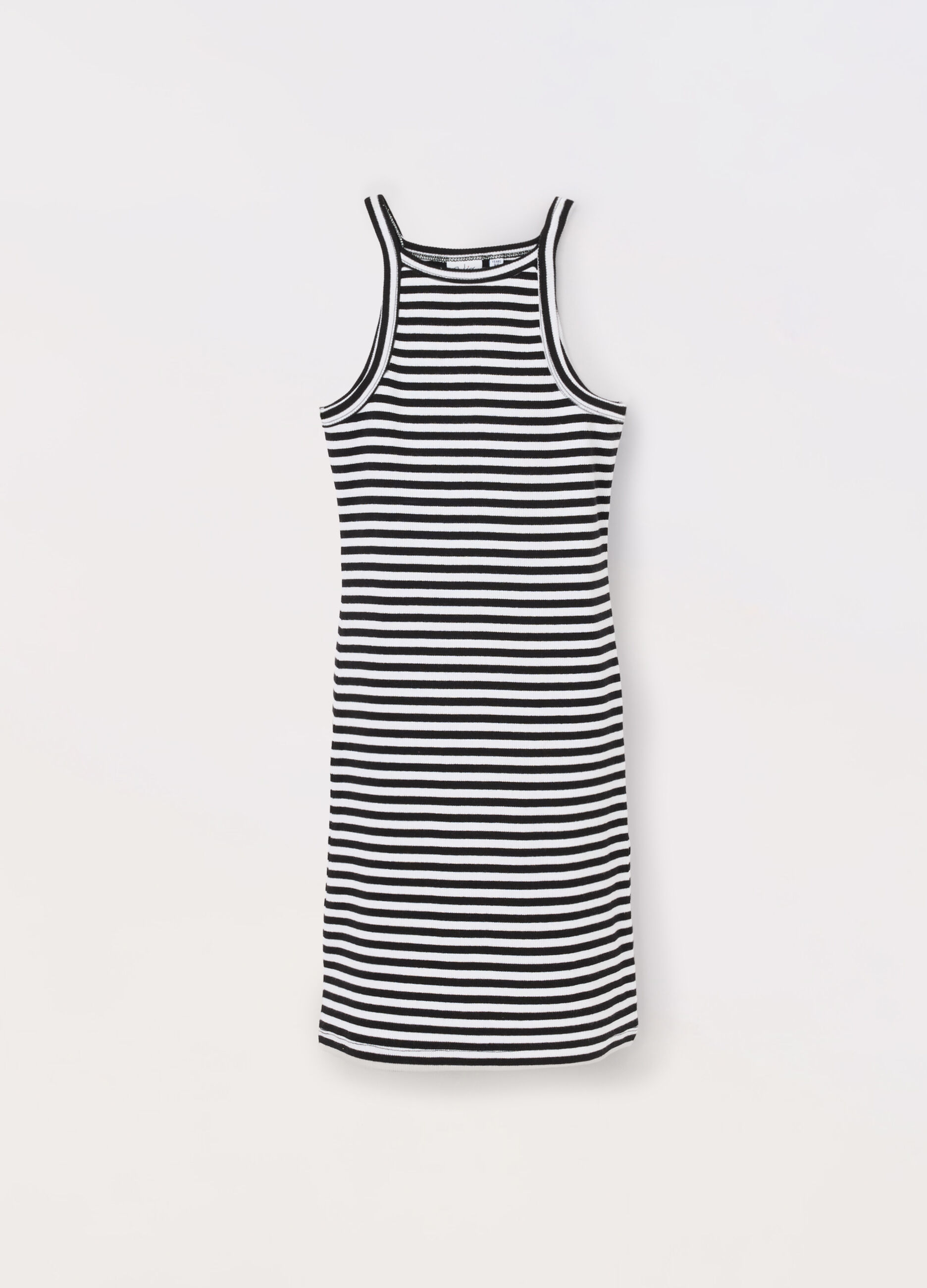 Vestito smanicato a righe ragazza_0
