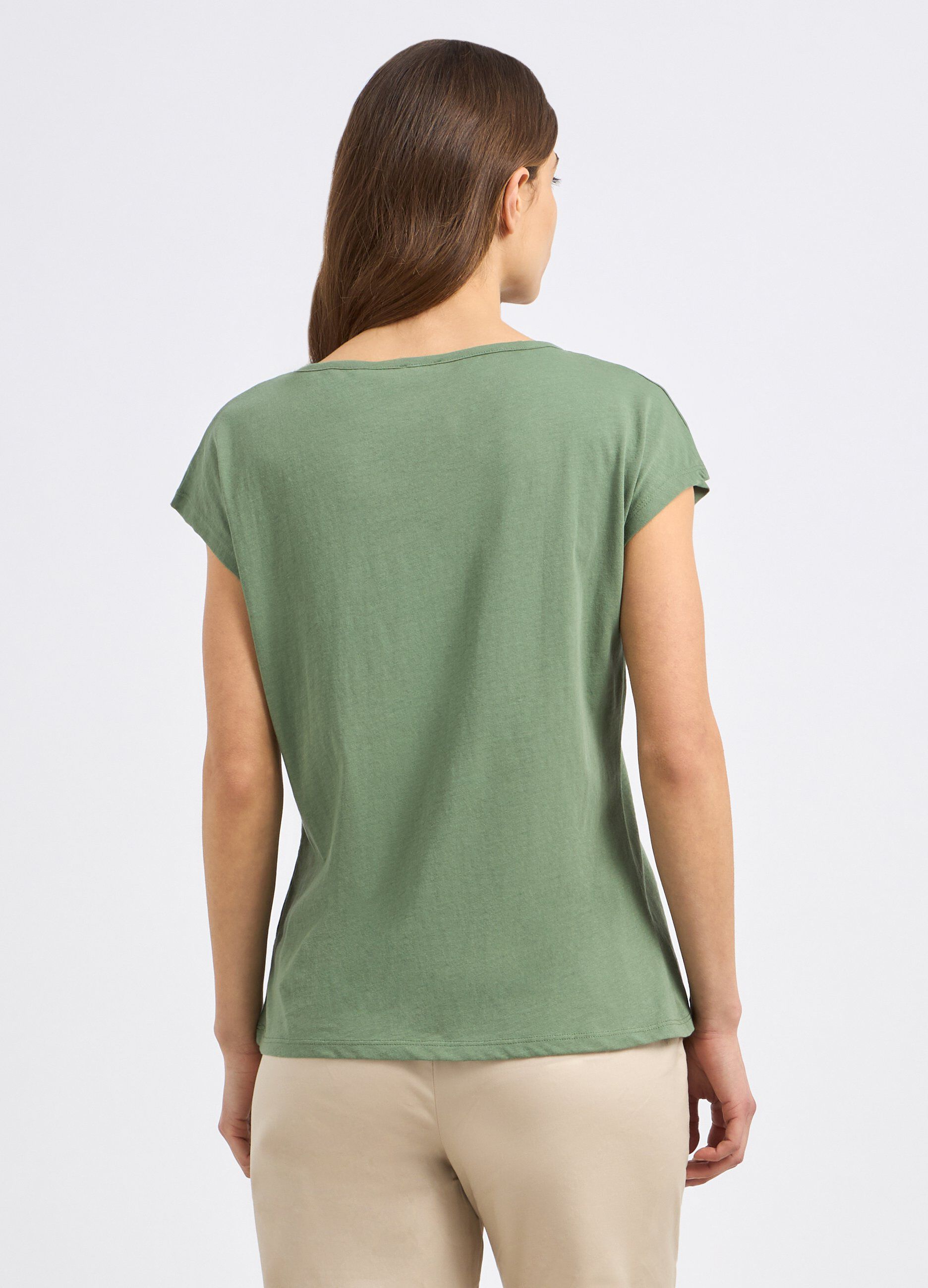 T-shirt in puro cotone con cut out donna_1