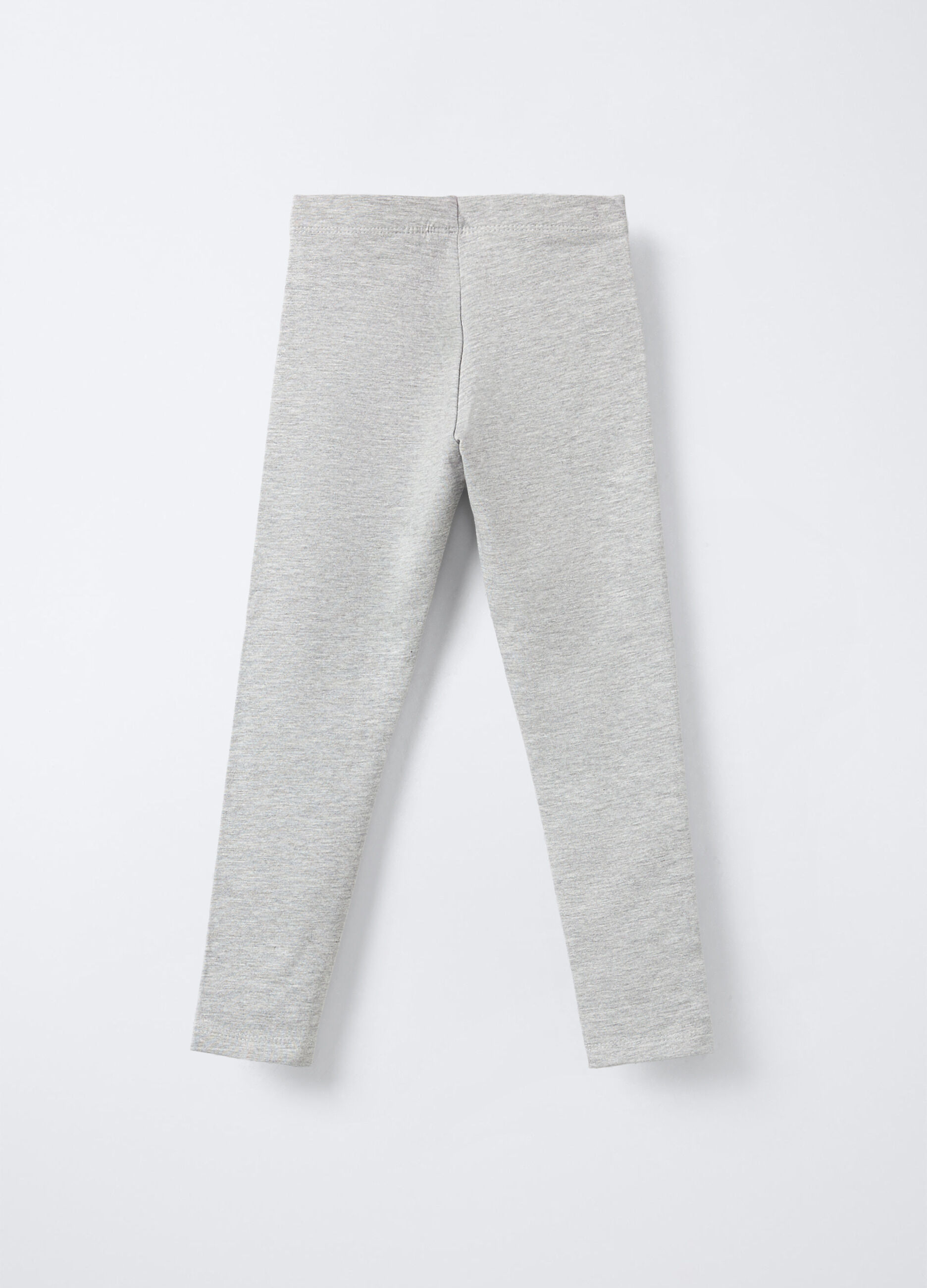 Leggings in cotone garzato stretch Fit Slim bambina_1