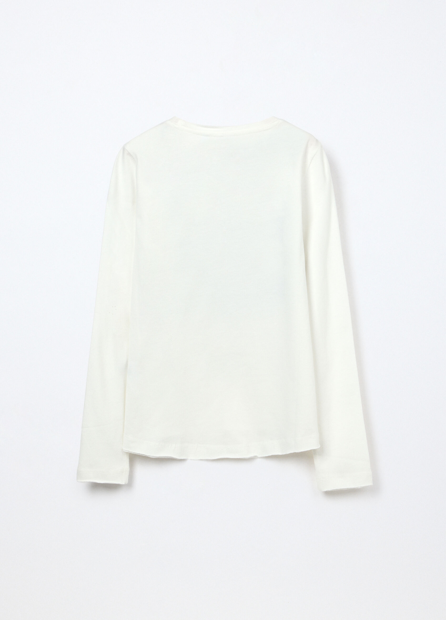 T-shirt in jersey di puro cotone ragazza_1