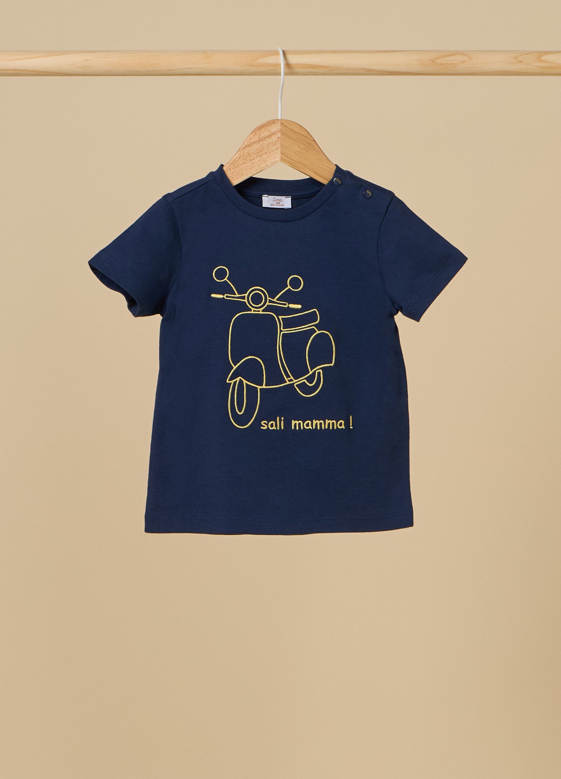 T-shirt IANA in puro cotone neonato_0