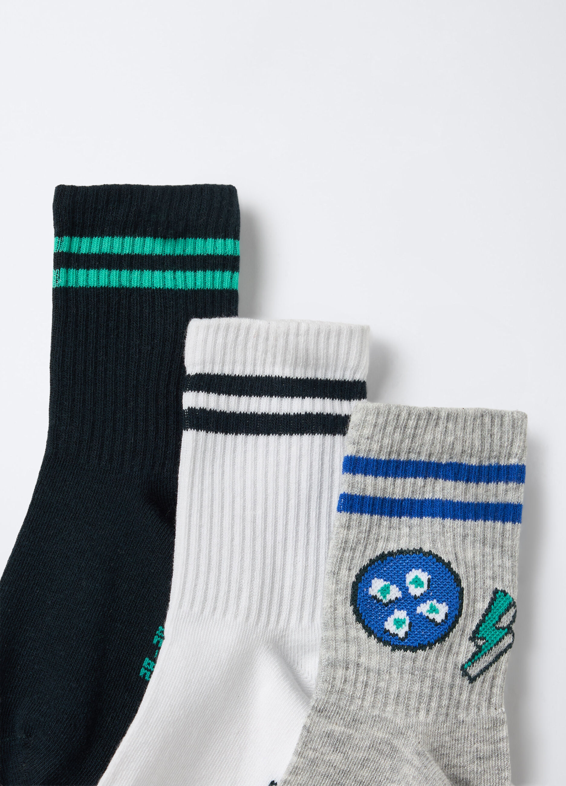 Pack 3 calze corte misto cotone bambino_2