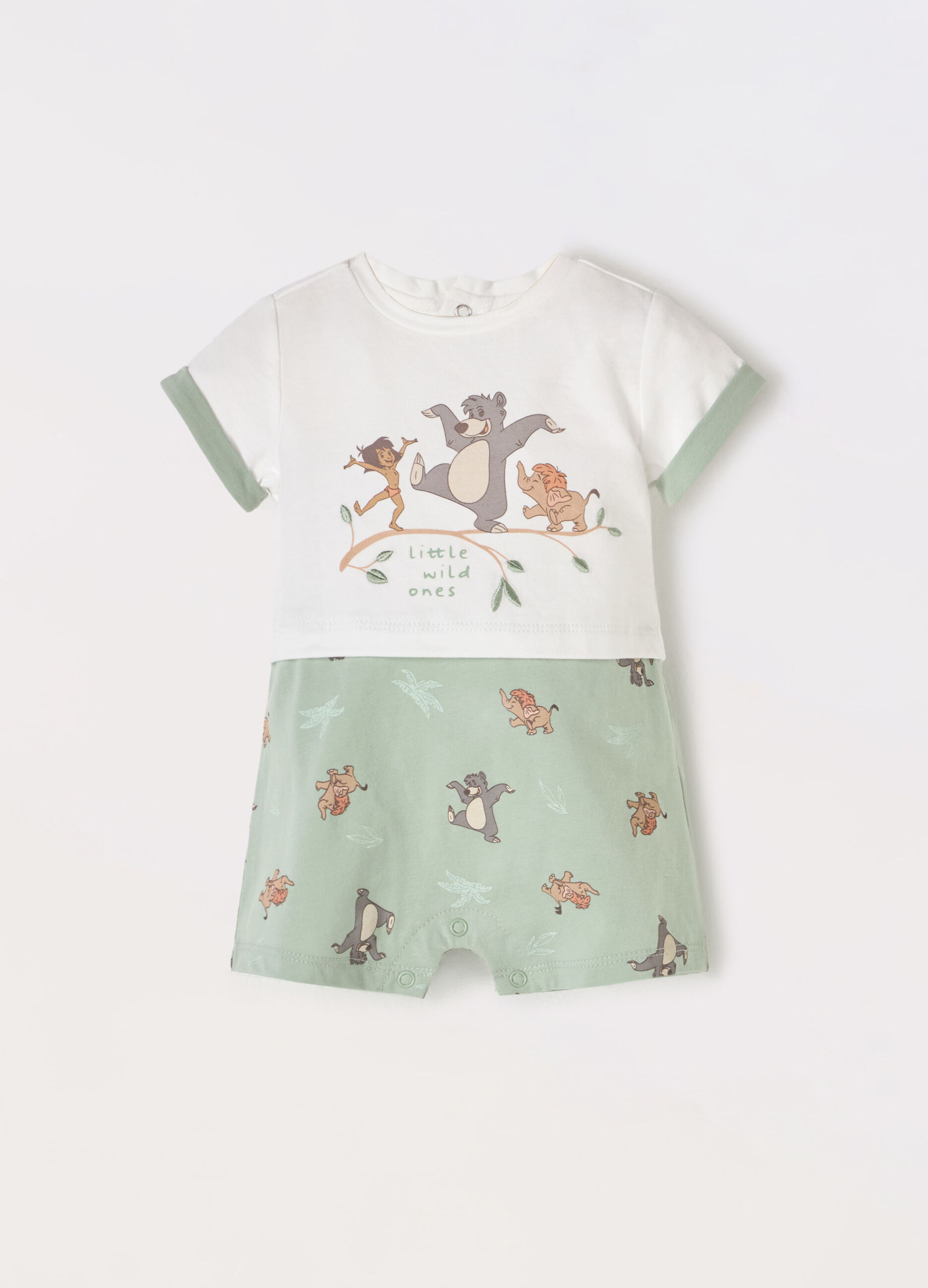 Tutina in jersey di cotone stretch neonato_0