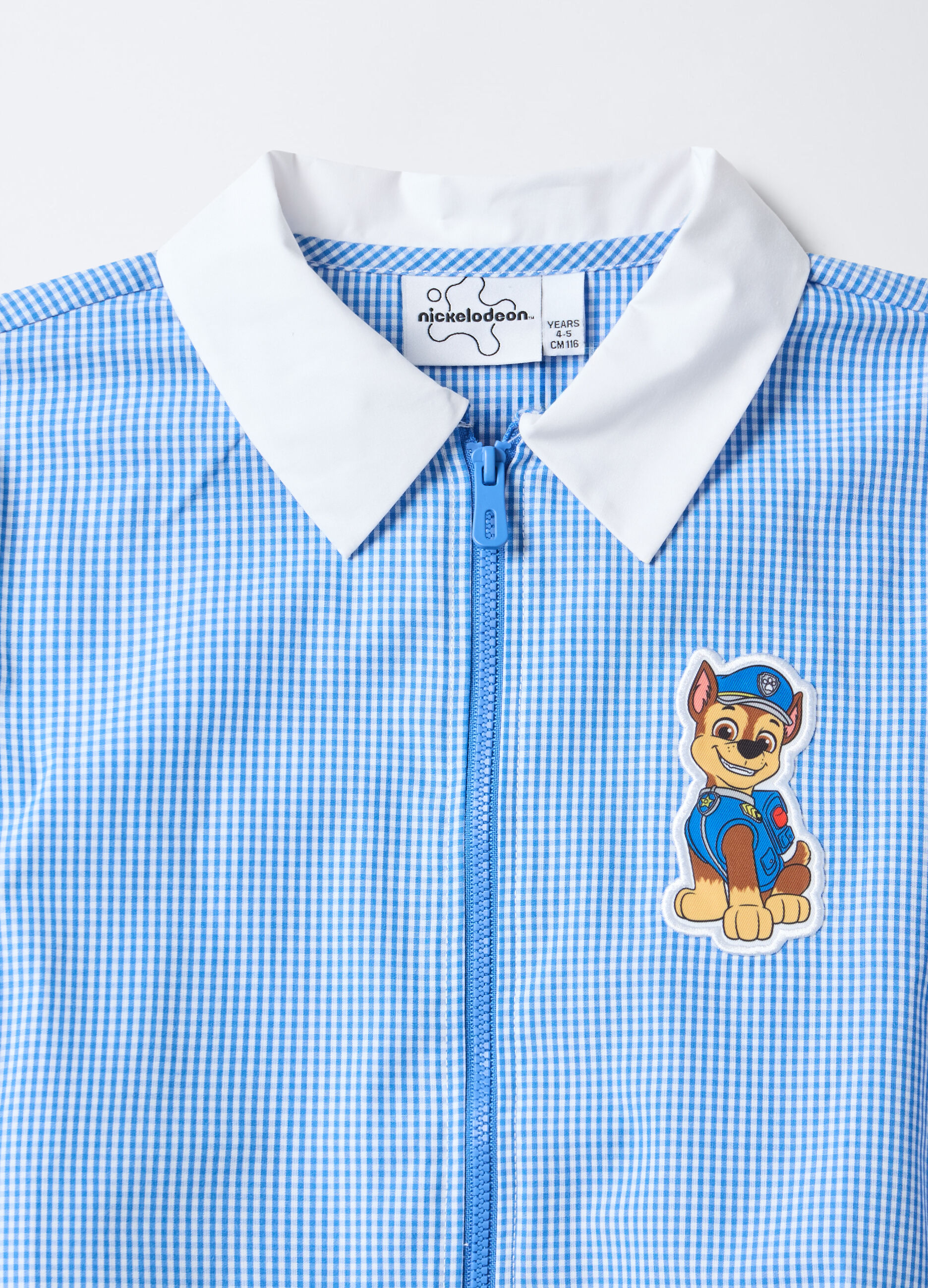 Grembiule misto cotone a quadri bambino_2