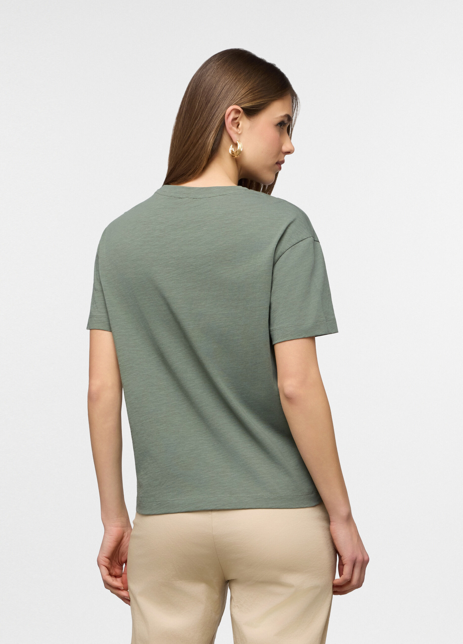 T-shirt girocollo donna_1