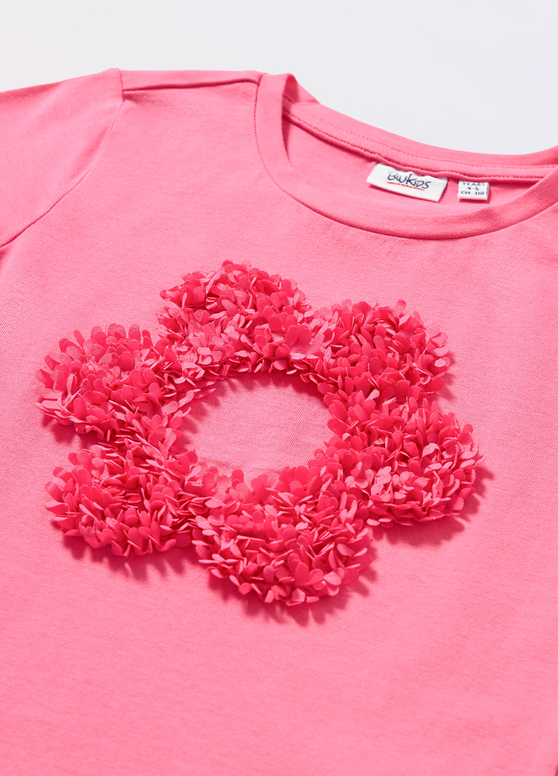 T-shirt in jersey di cotone stretch bambina_1