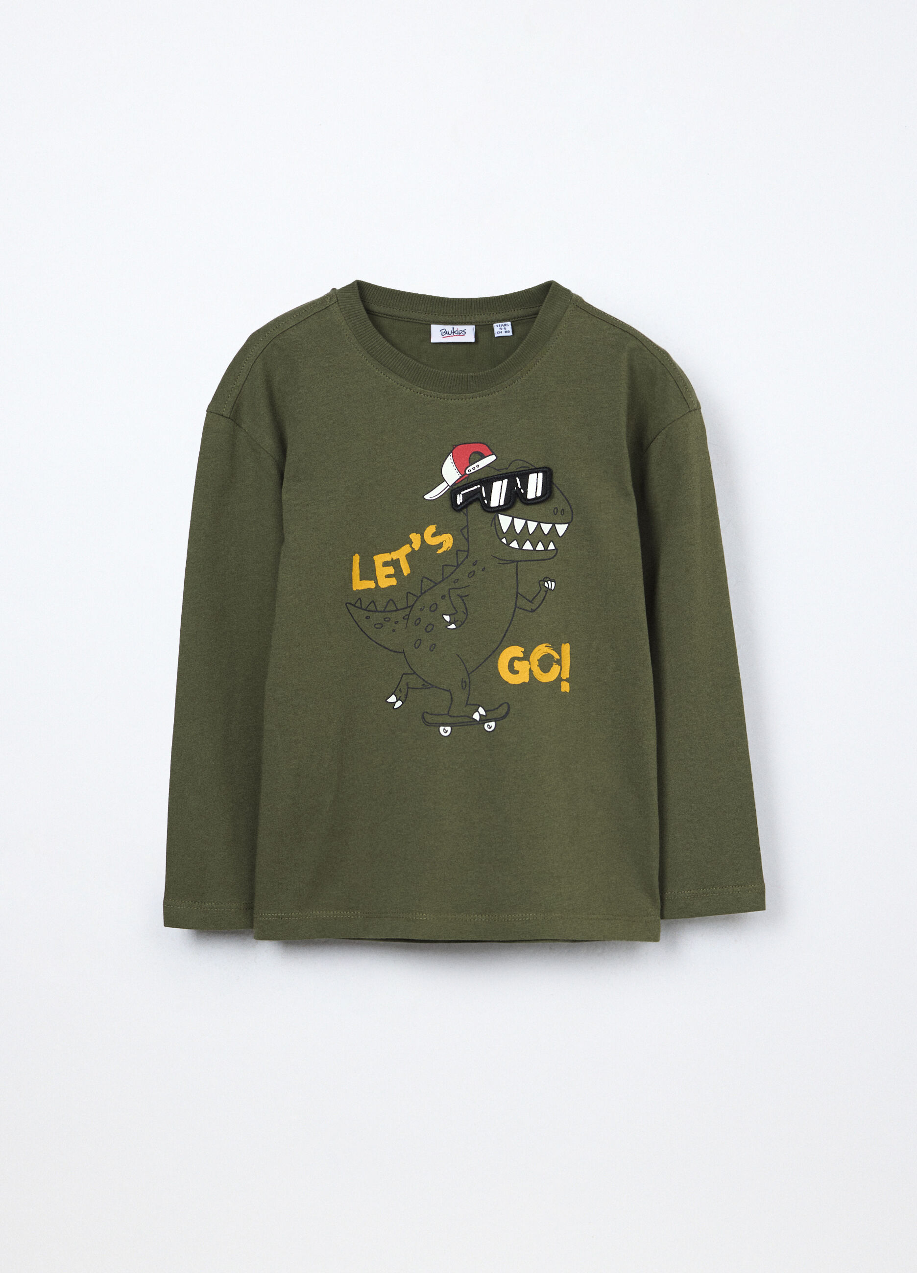 T-shirt in jersey di puro cotone bambino_0