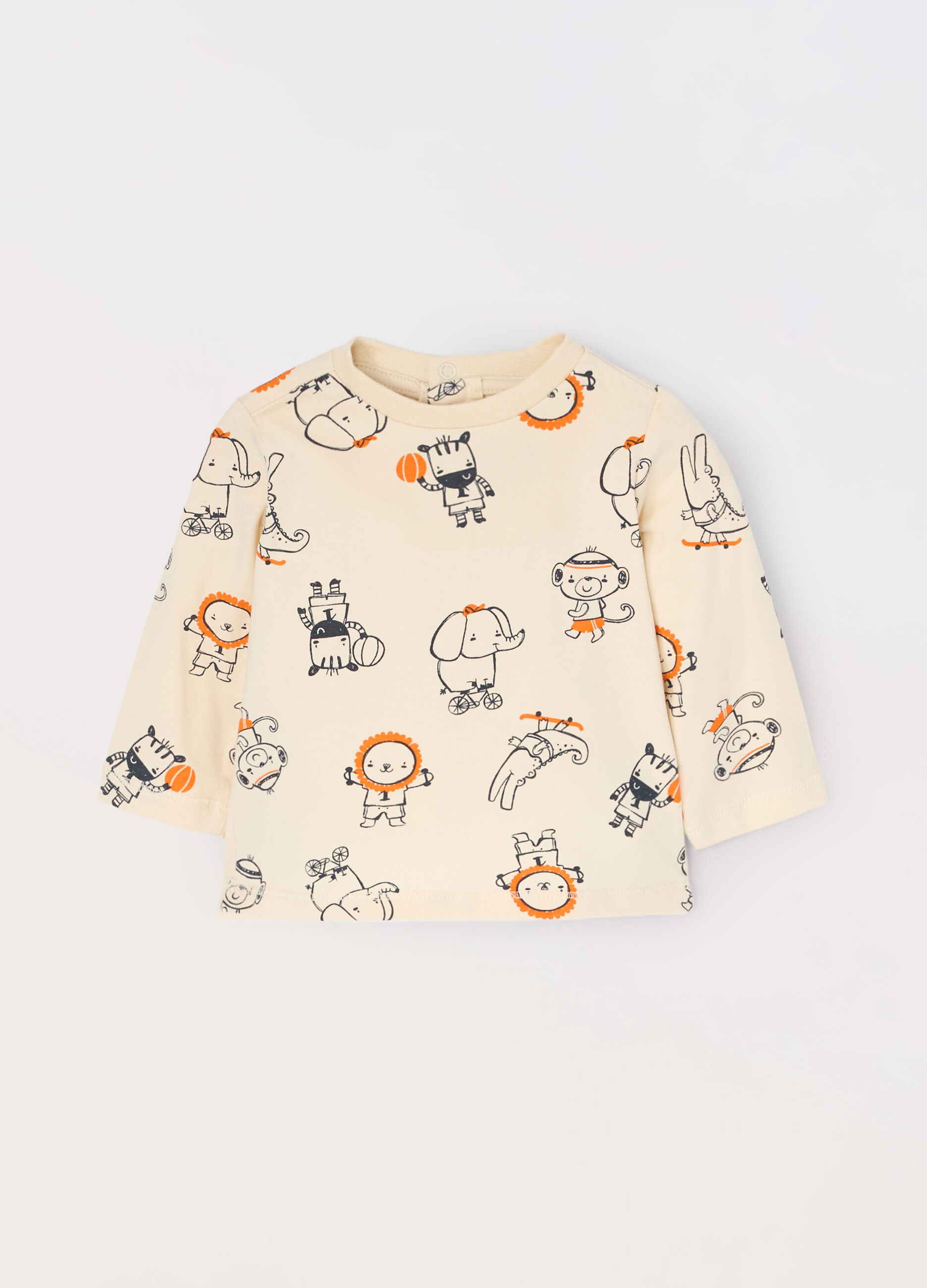 T-shirt in cotone stretch neonato_0
