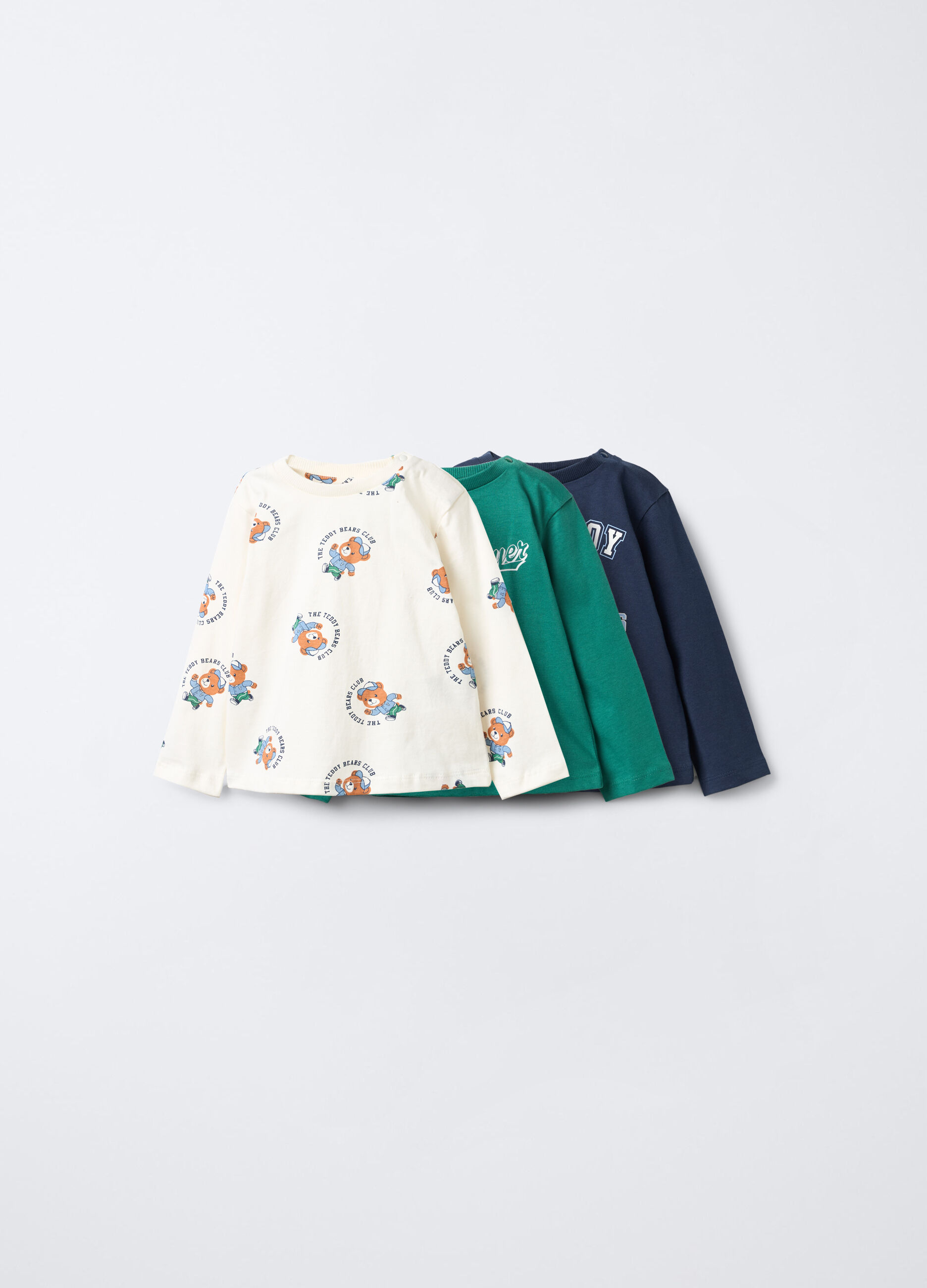 Pack 3 t-shirt in jersey di puro cotone bimbo_0