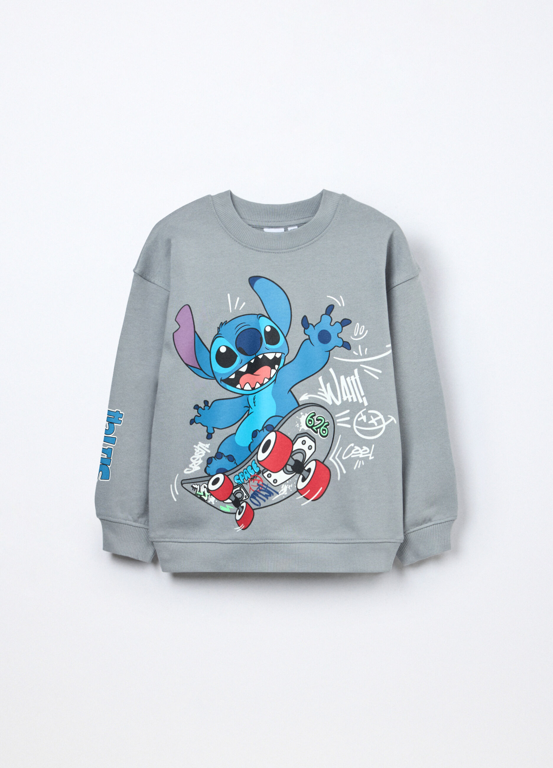 Felpa in french terry di puro cotone bambino_0