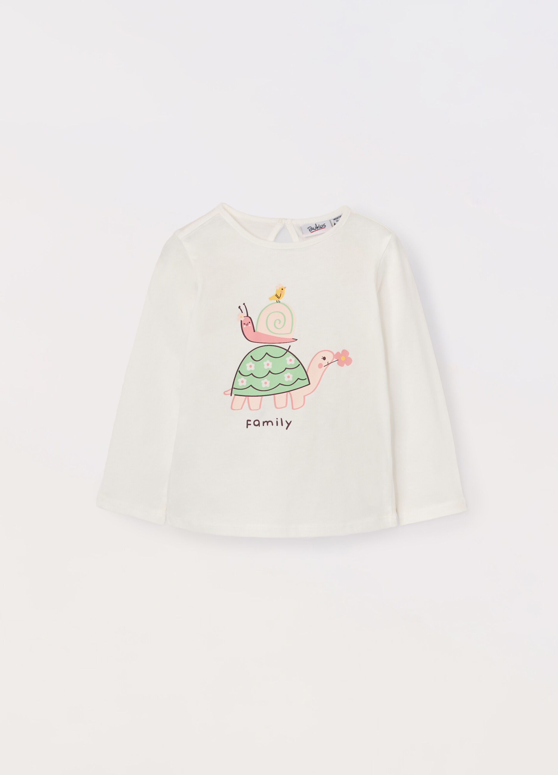 T-shirt in jersey di puro cotone neonata_0