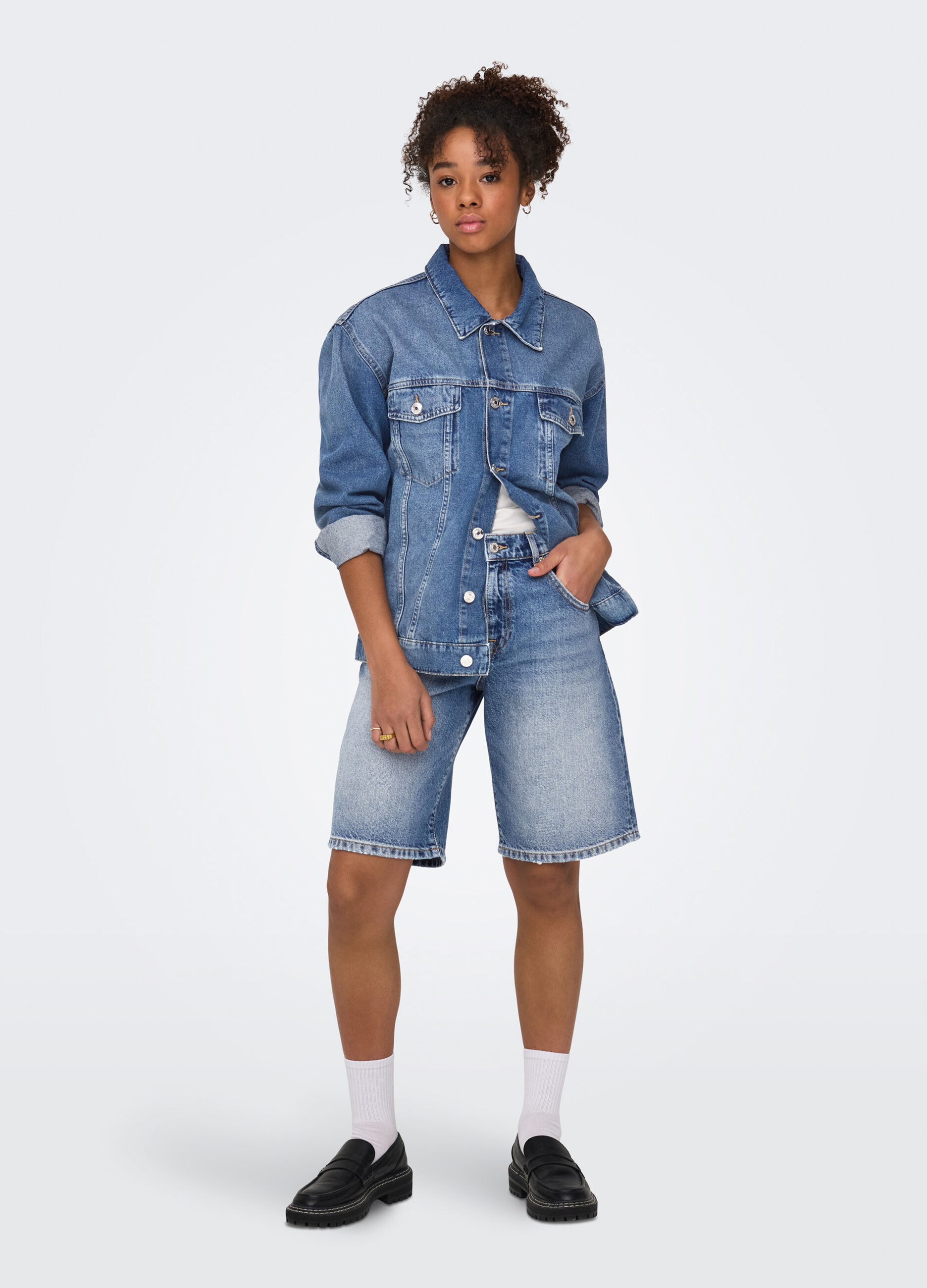 Shorts in denim donna_0