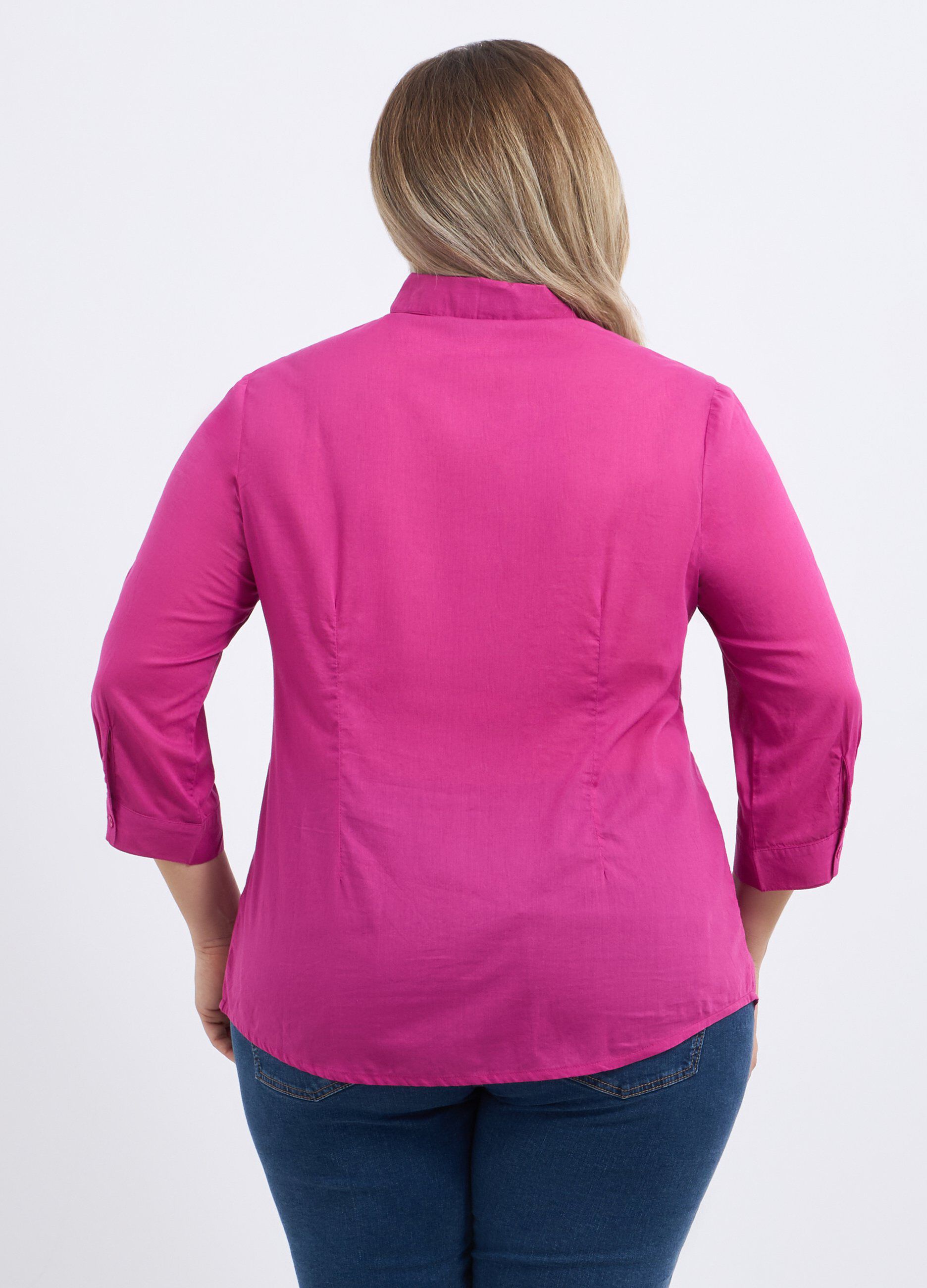 Camicia in puro cotone donna curvy_1