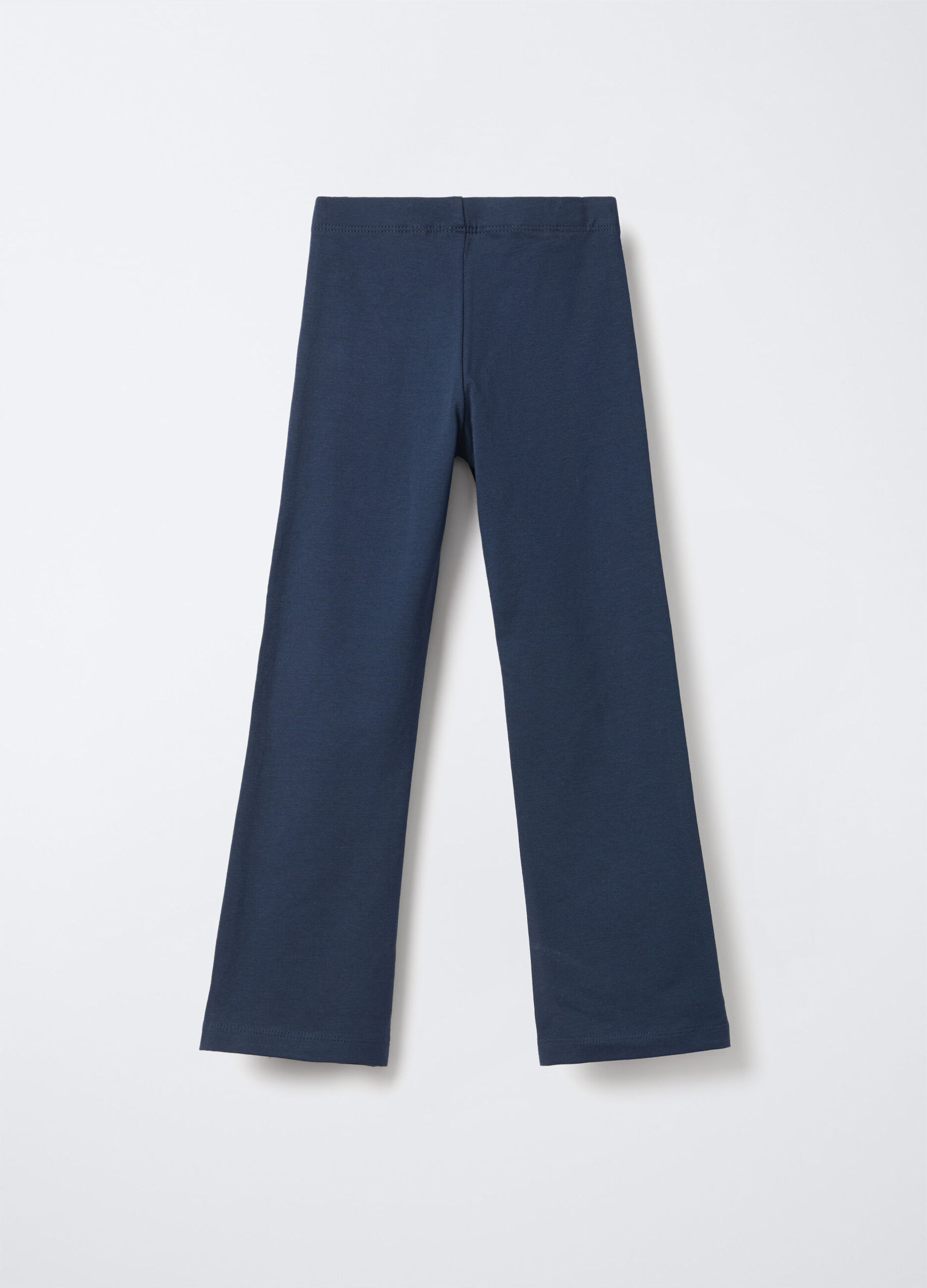 Leggings in jersey di cotone stretch Flare Fit bambina_1