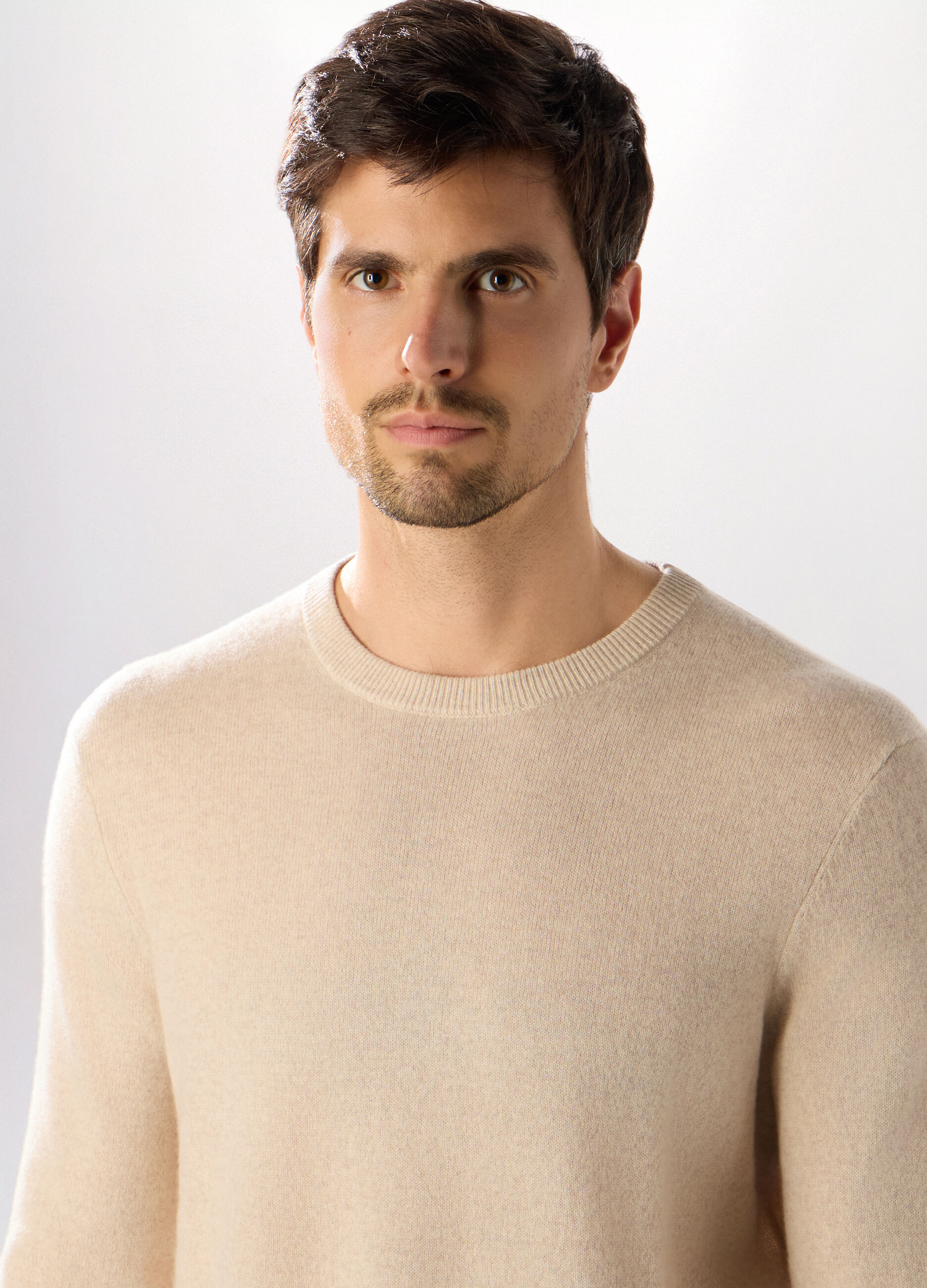 Maglione girocollo in cashmere uomo_2
