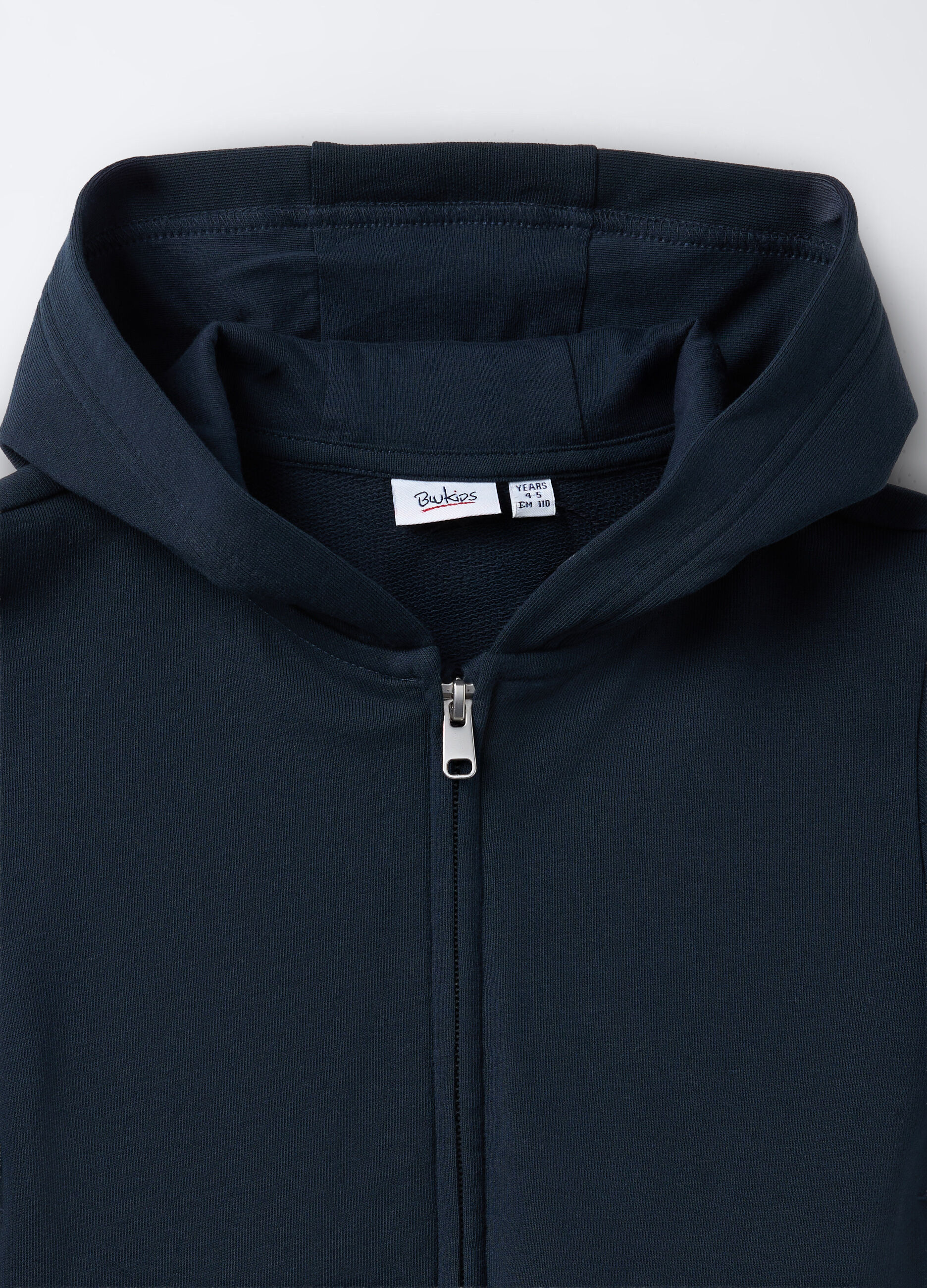 Felpa full zip con cappuccio bambina_2