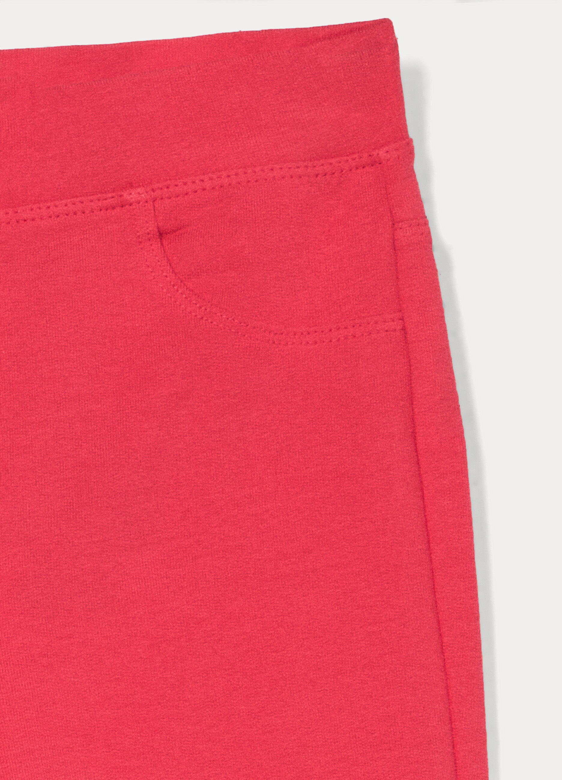 Jogger fit flare in french terry di cotone stretch bambina_3
