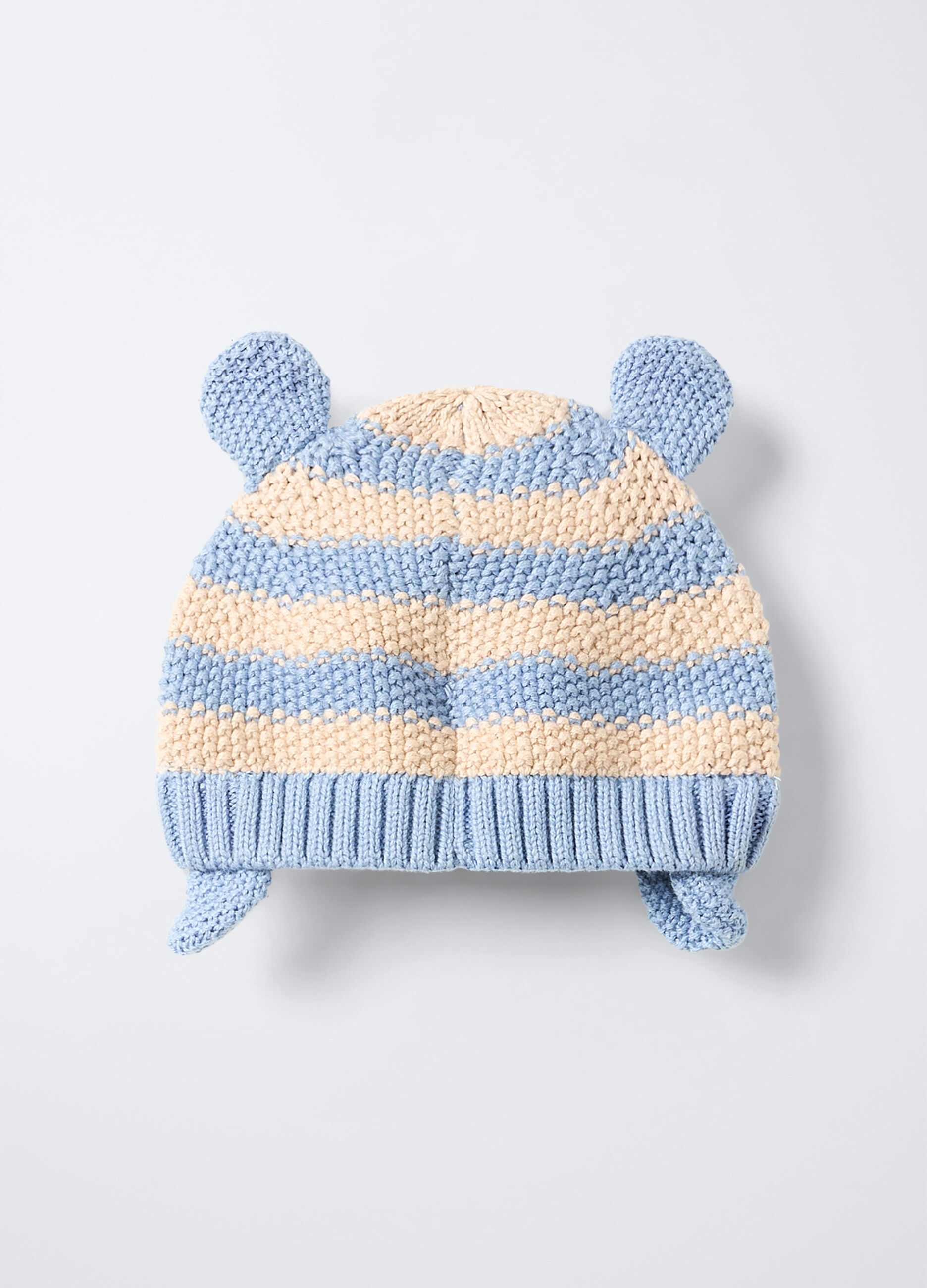 Berretto tricot in puro cotone neonato_1
