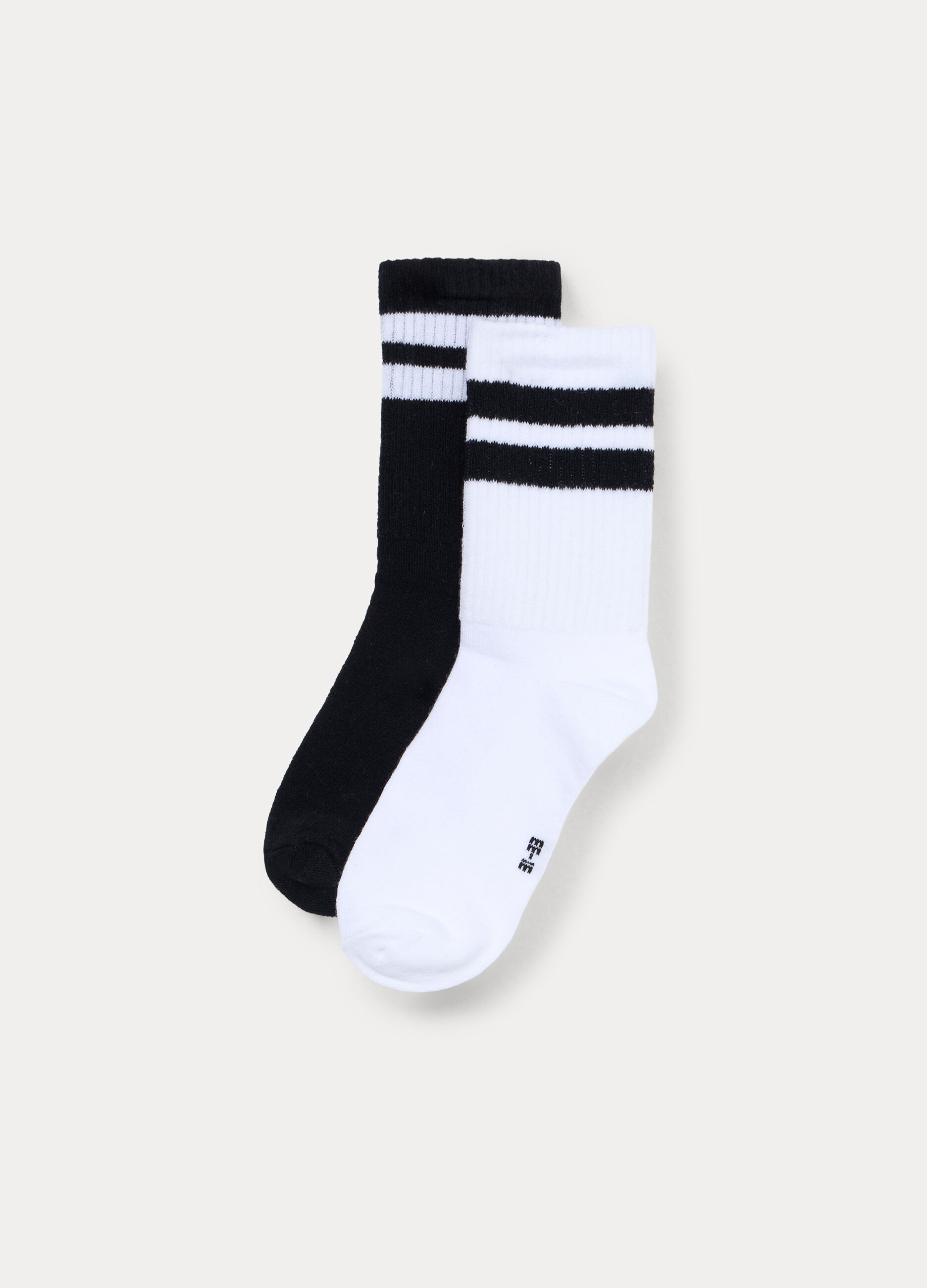 Pack 2 calze sportive in spugna misto cotone stretch _0