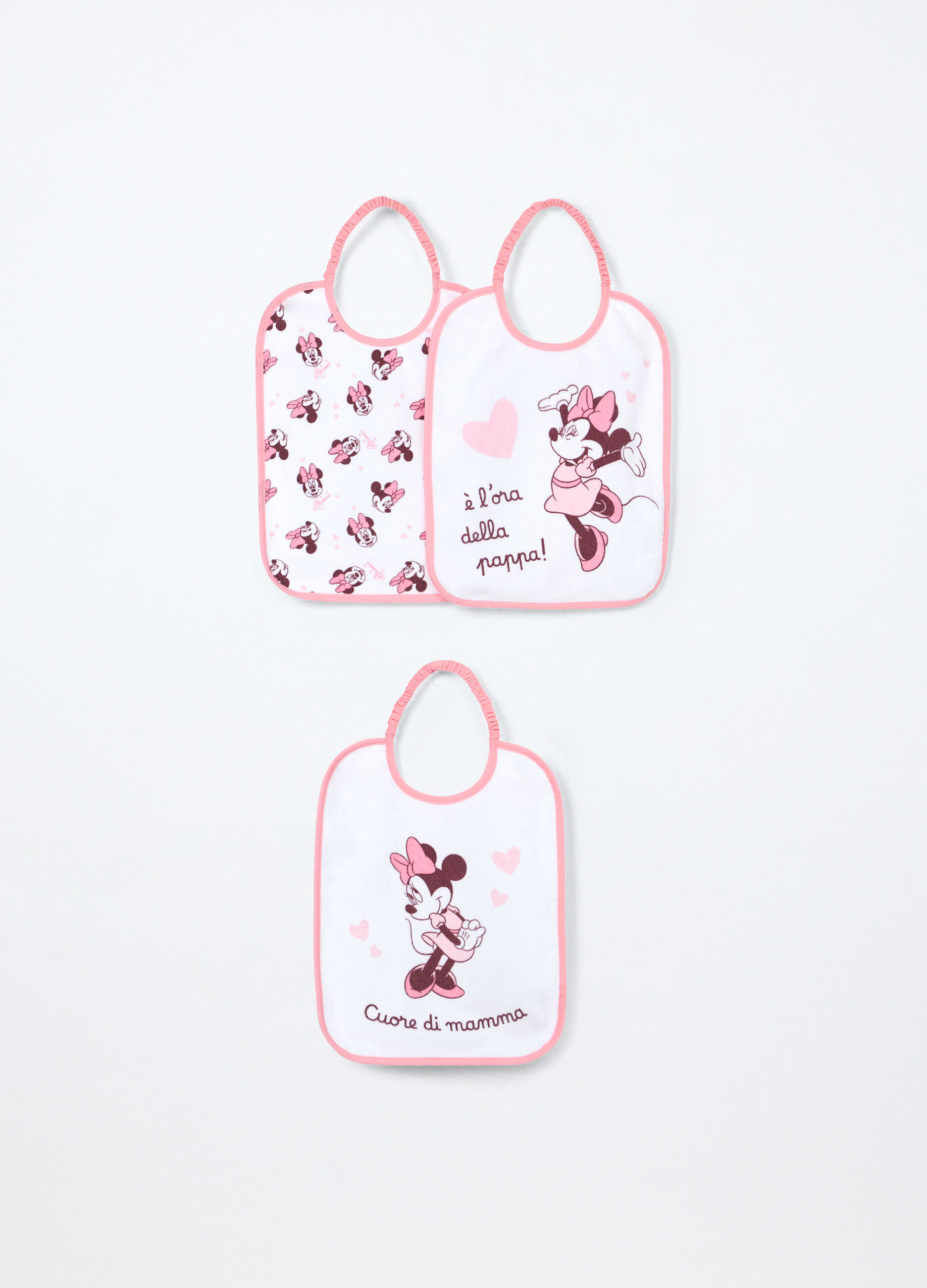 Pack 3 bavaglini in spugna di misto cotone neonata_0