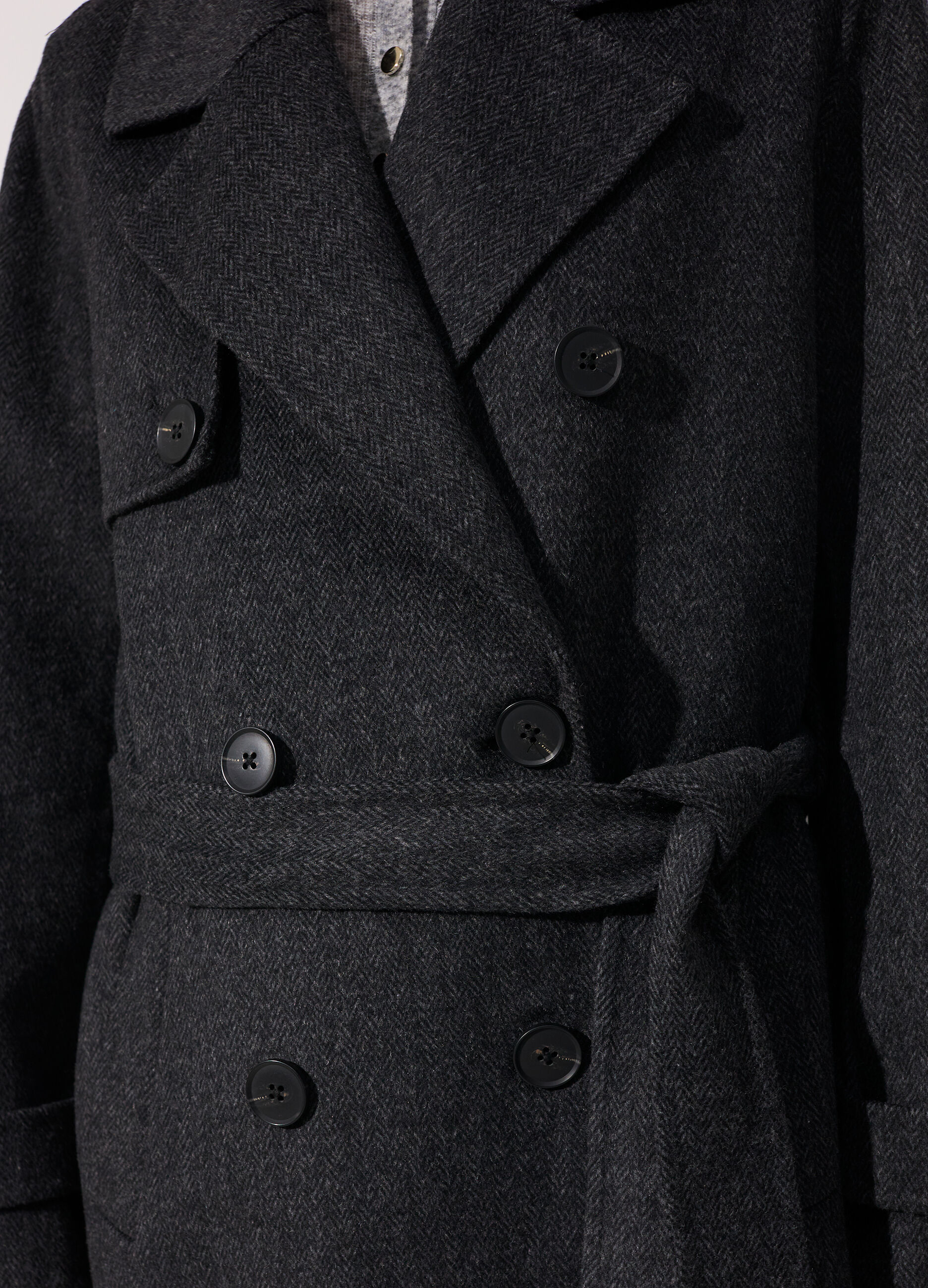 Cappotto doppiopetto in misto lana donna_3