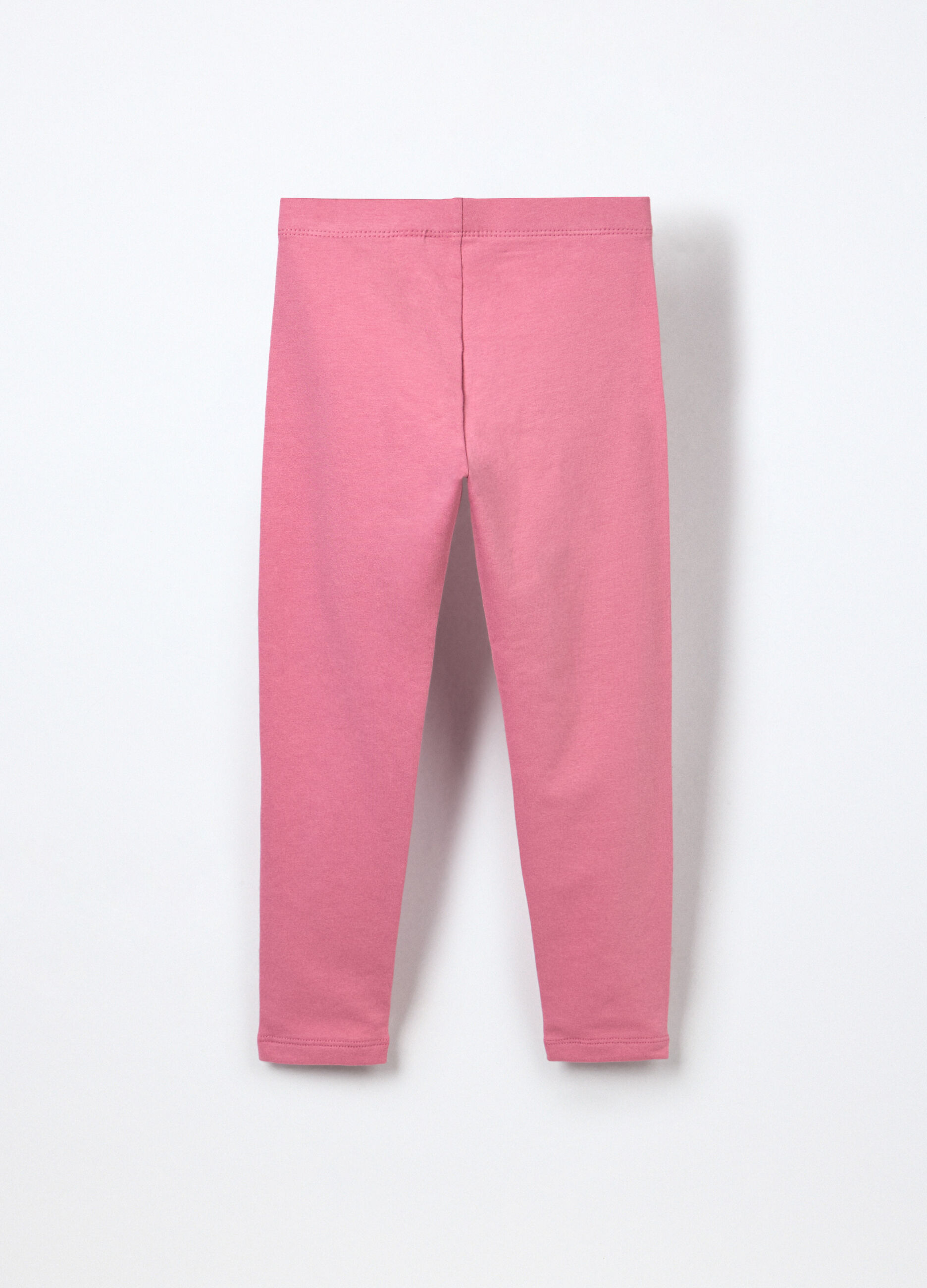 Leggings in french terry di cotone stretch bambina_1