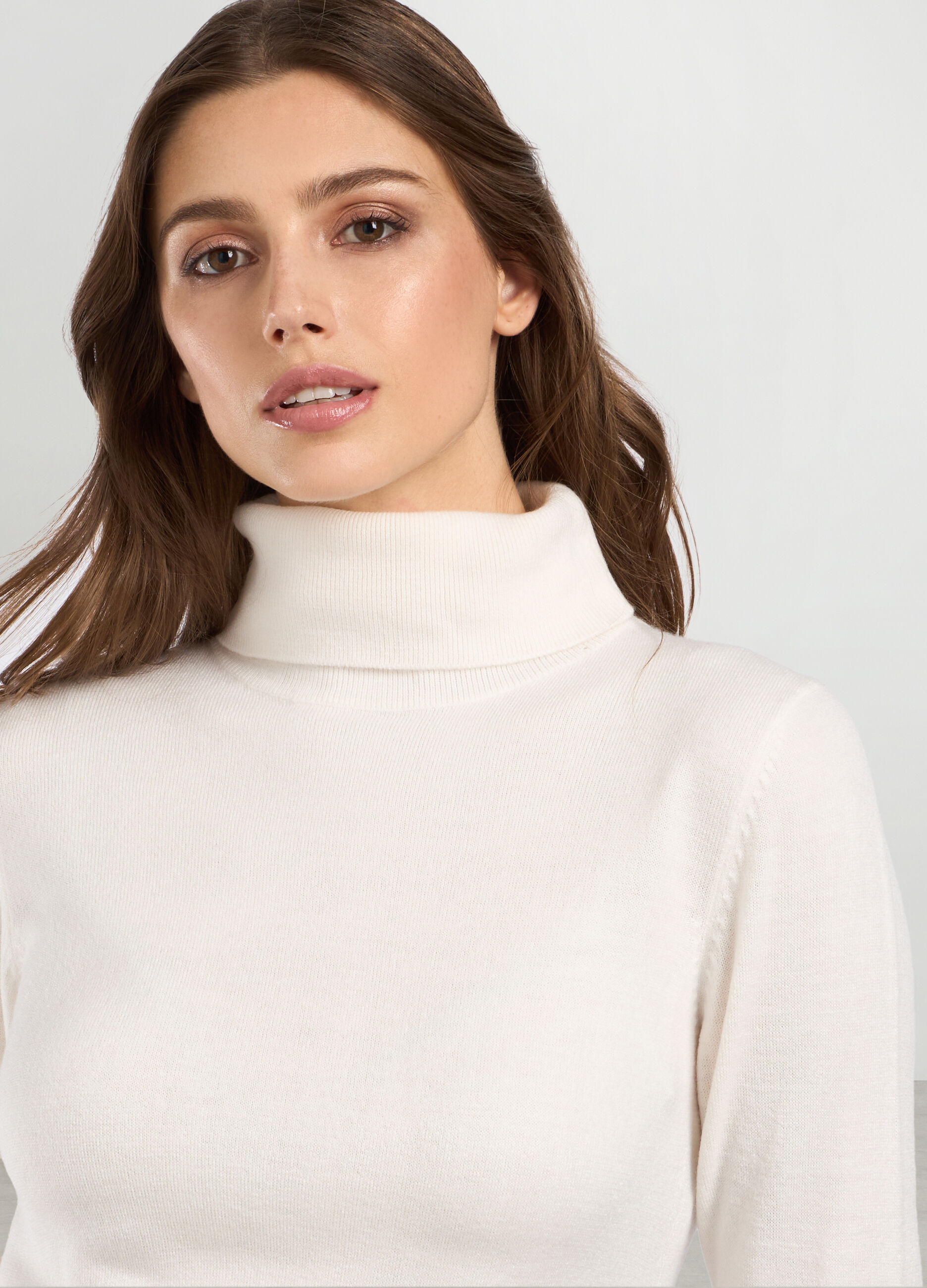 Dolcevita con lavorazione tricot donna_2