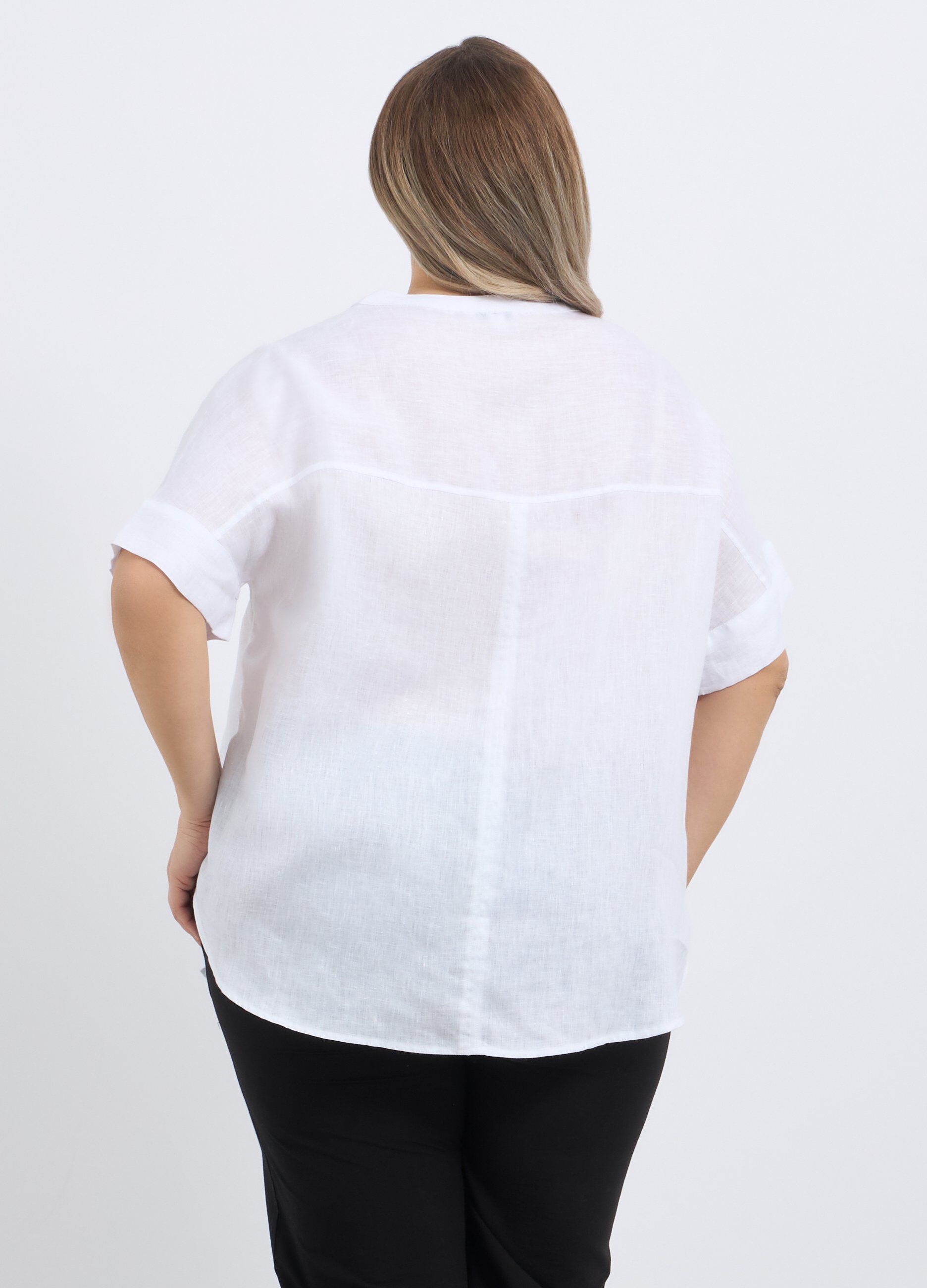 Blusa in puro lino donna curvy_1