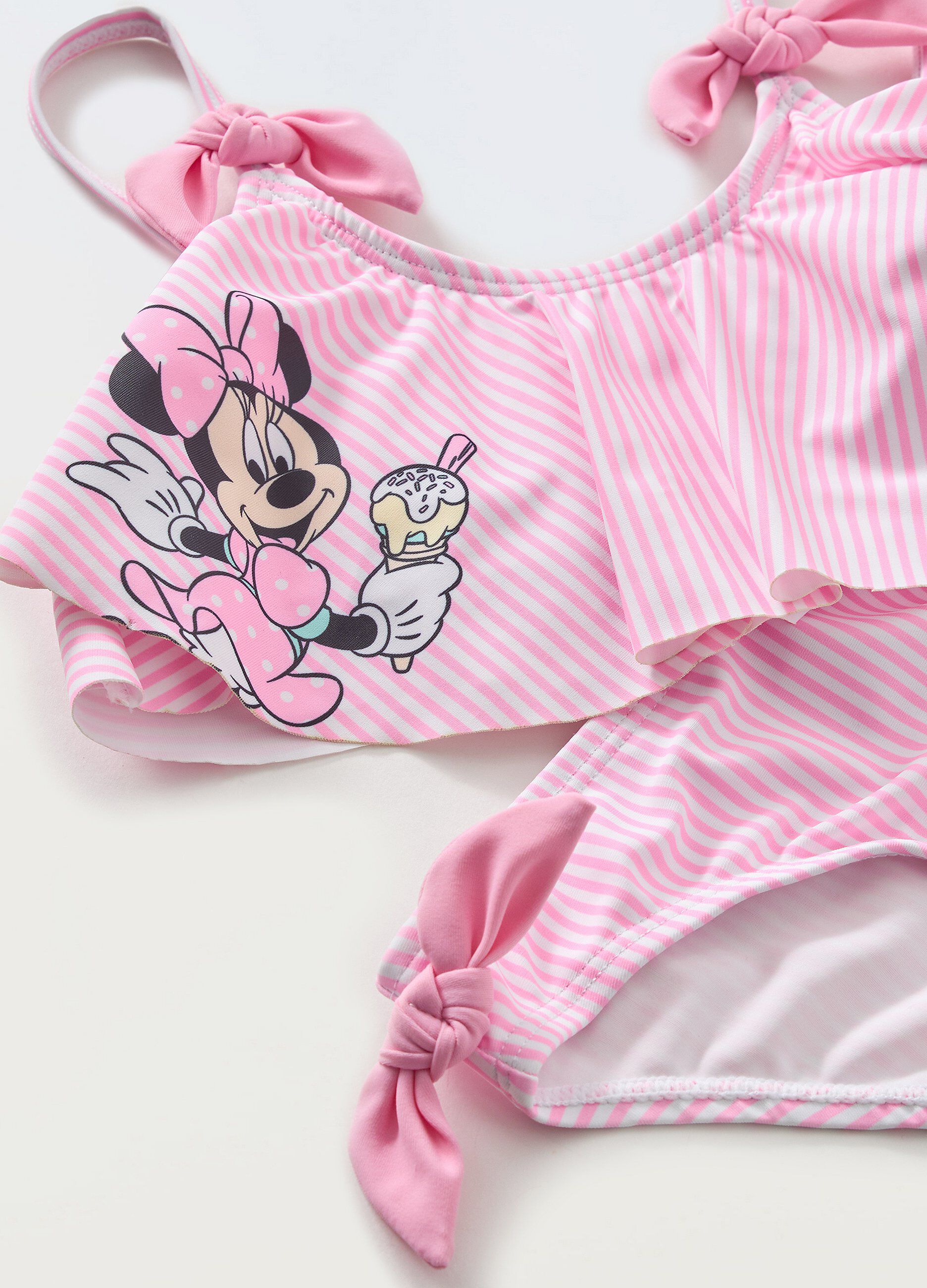 Bikini a fascia con volant bambina_1