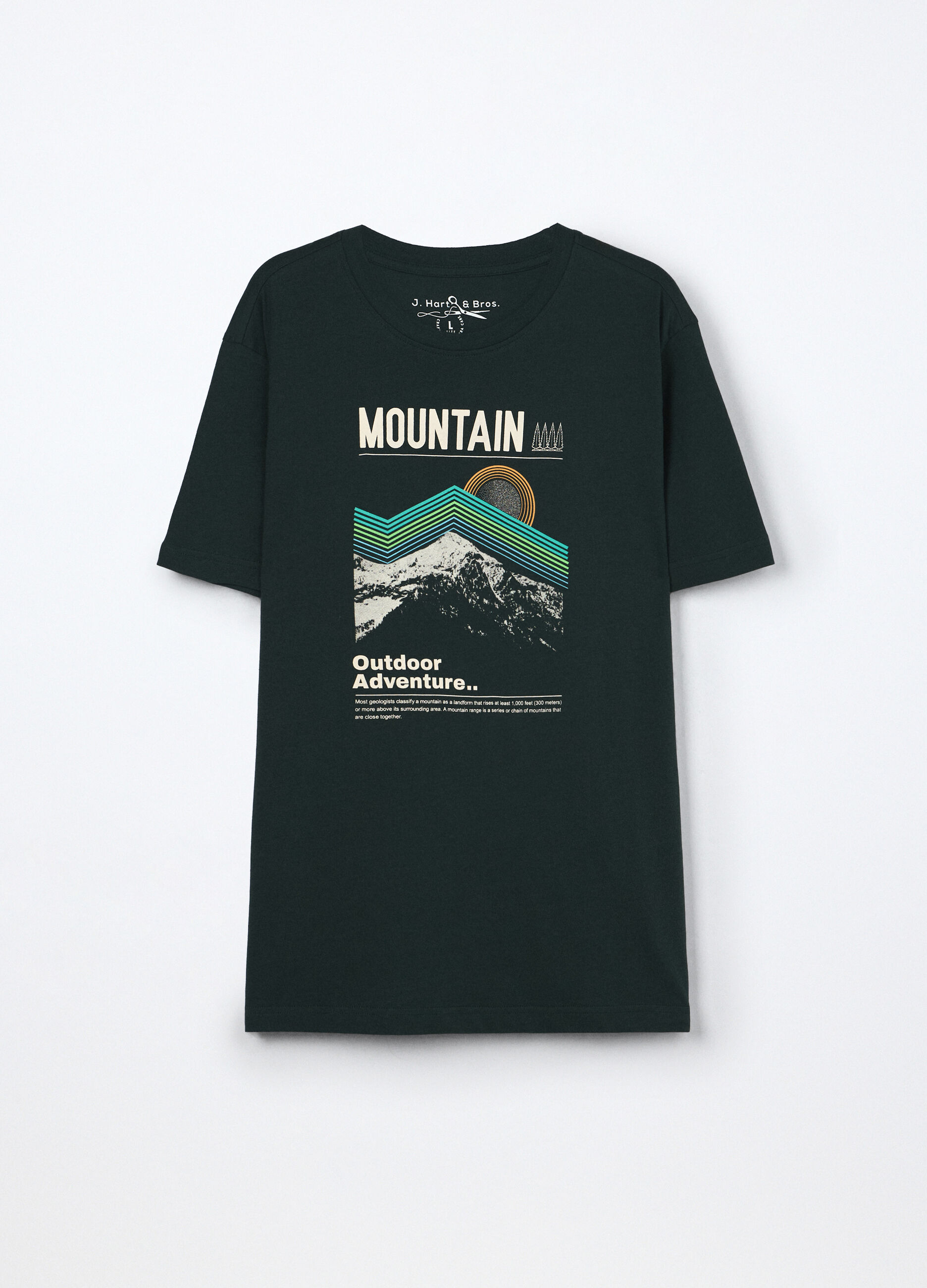 T-shirt girocollo con stampa Outdoor Adventure uomo_0