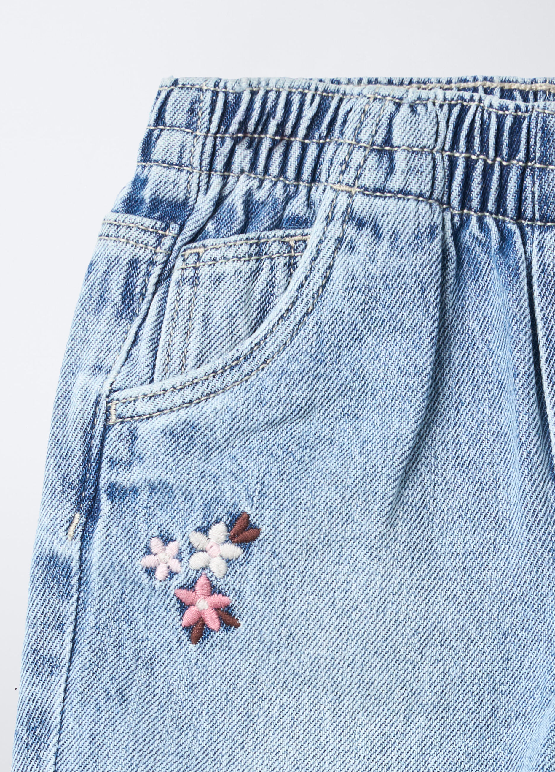 Jogger Disney in denim Wide Leg bimba_2