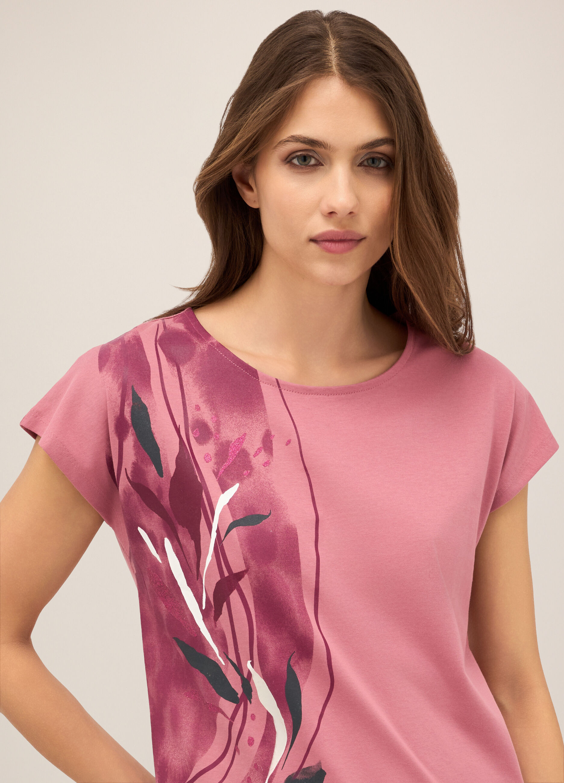 T-shirt in puro cotone donna_2