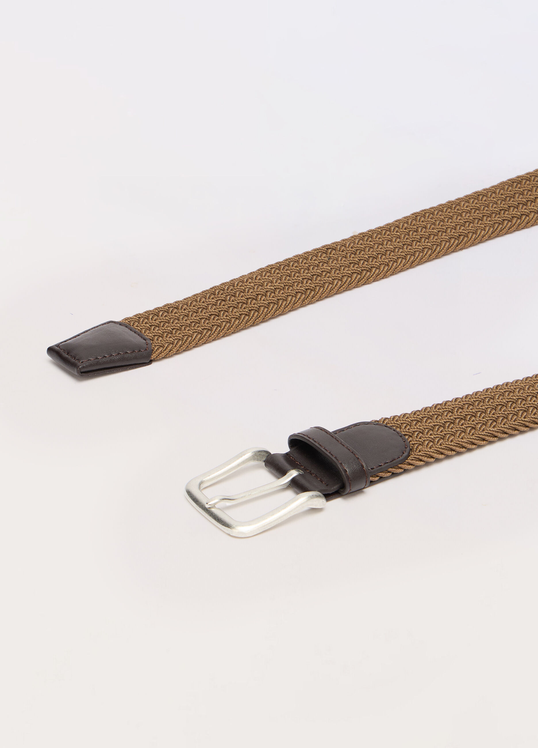 Cintura intrecciata con inserti in ECOpelle uomo_1