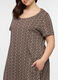 Abito corto girocollo in jersey di puro cotone donna curvy_2