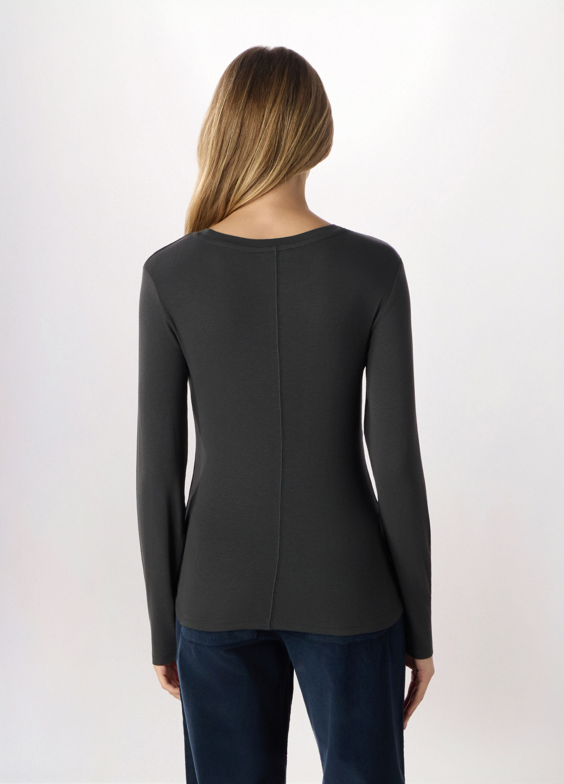 T-shirt in viscosa stretch Holistic donna fitness_1