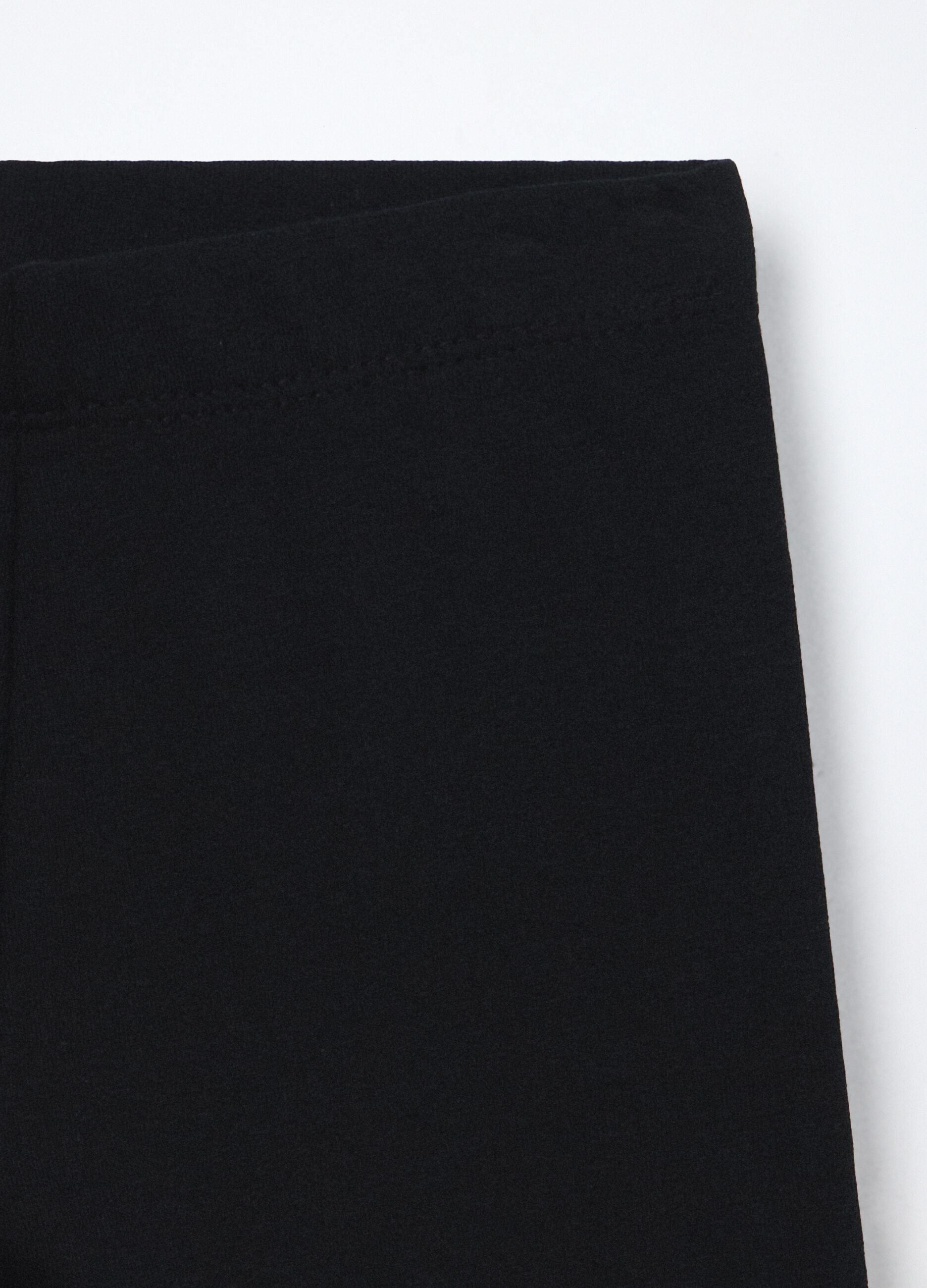 Leggings in french terry di cotone stretch bambina_2