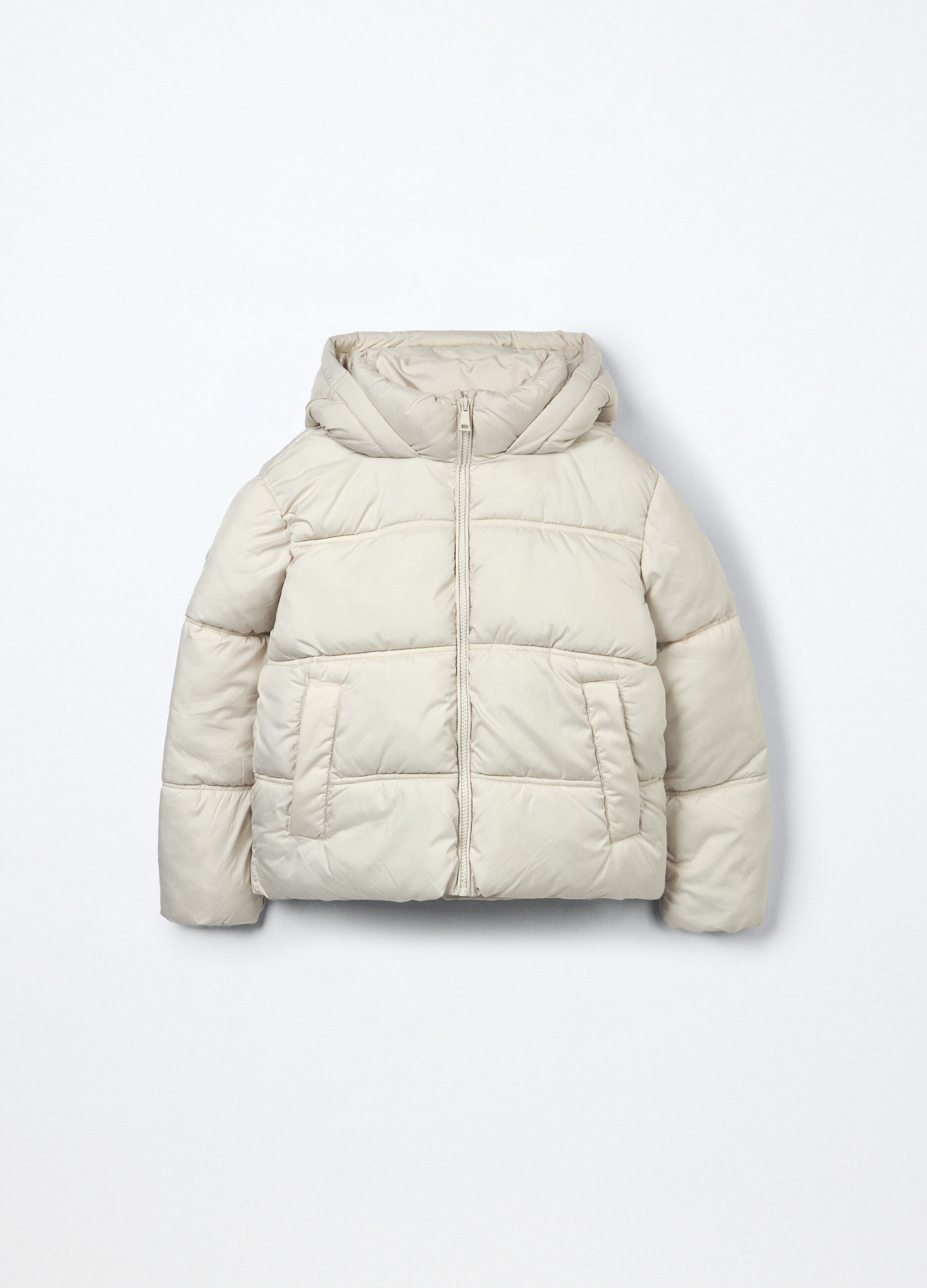 Giubbino imbottito con cappuccio ragazza_0