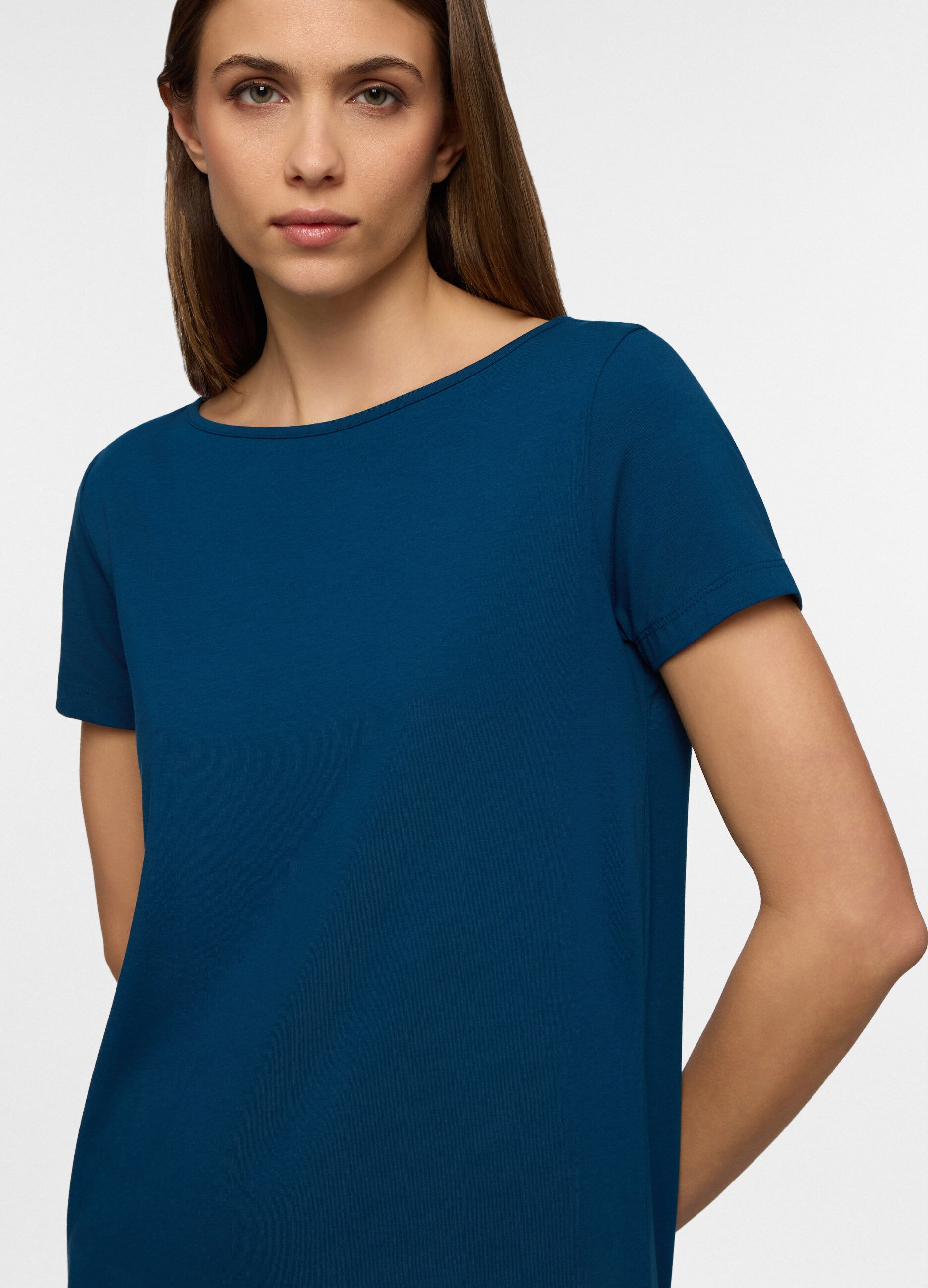 Abito corto stretch donna_2