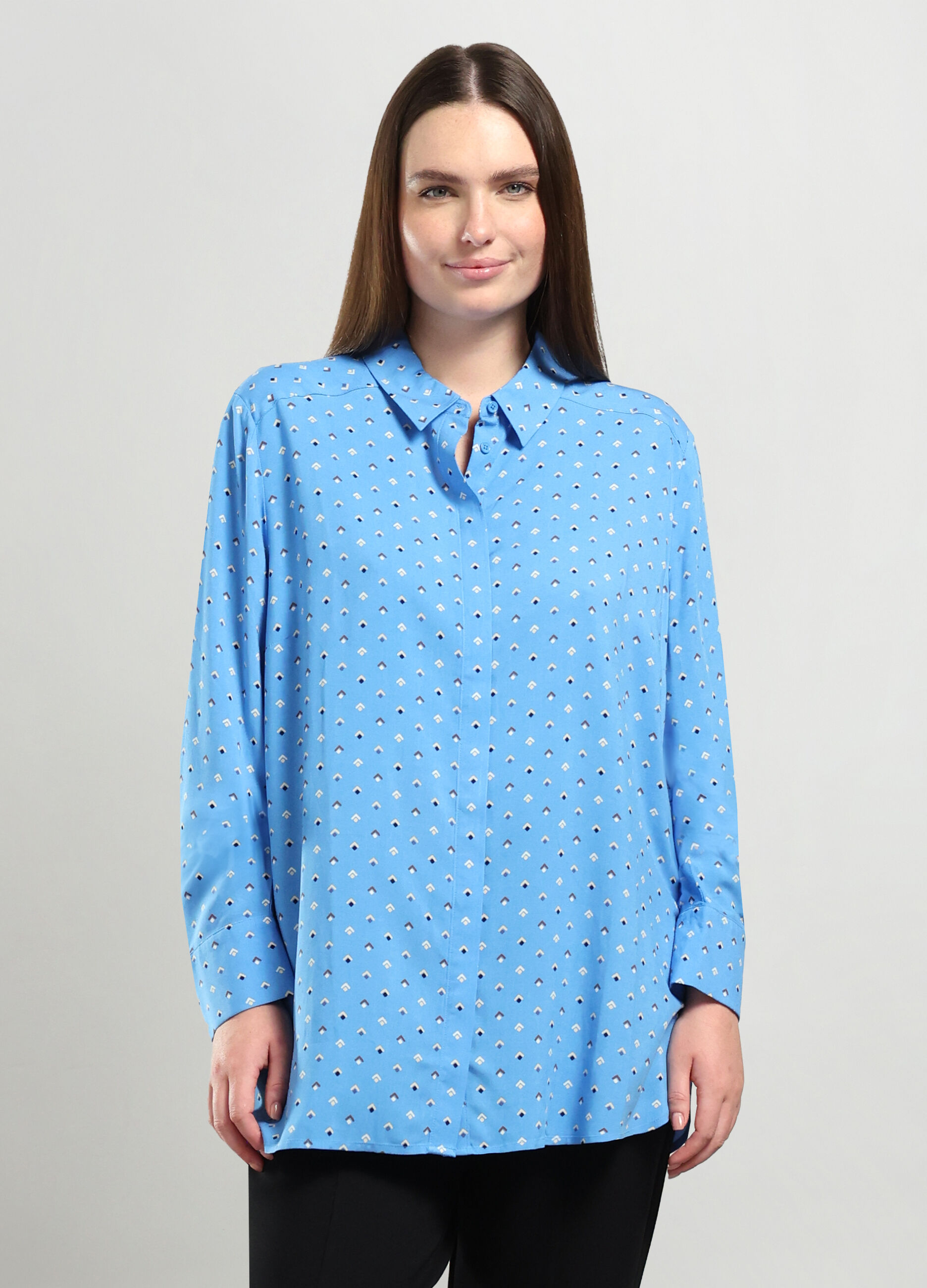 Camicia in pura viscosa donna curvy_0