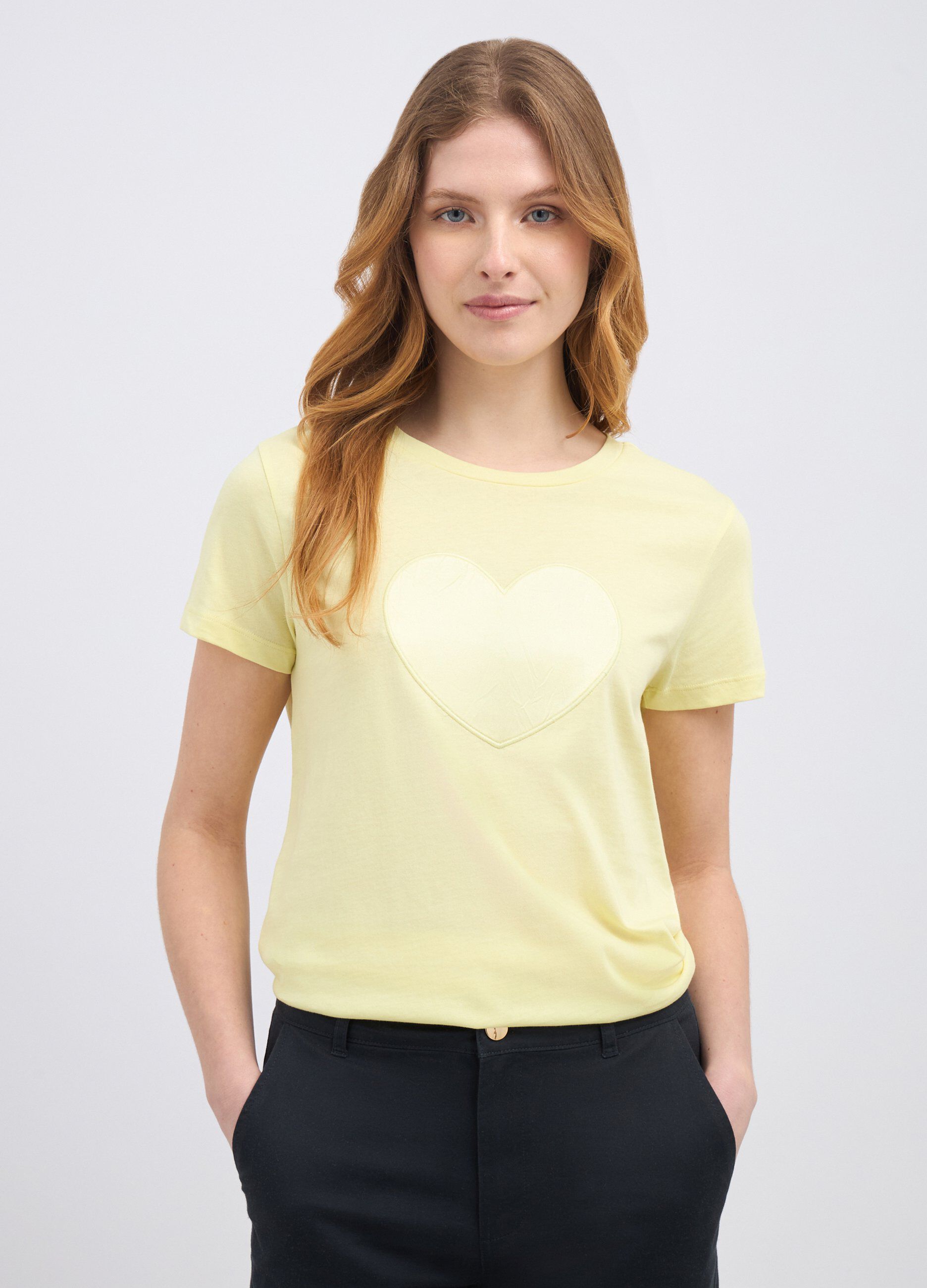 T-shirt in puro cotone donna_0