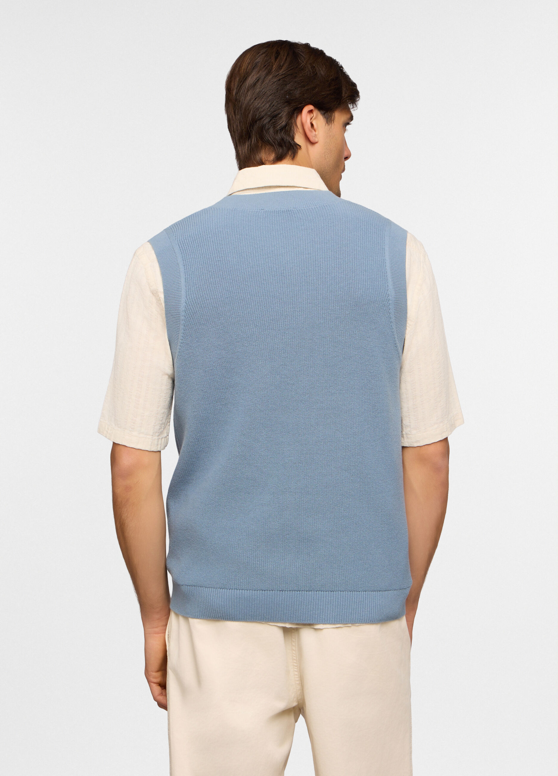 Gilet a costine in cotone uomo_1