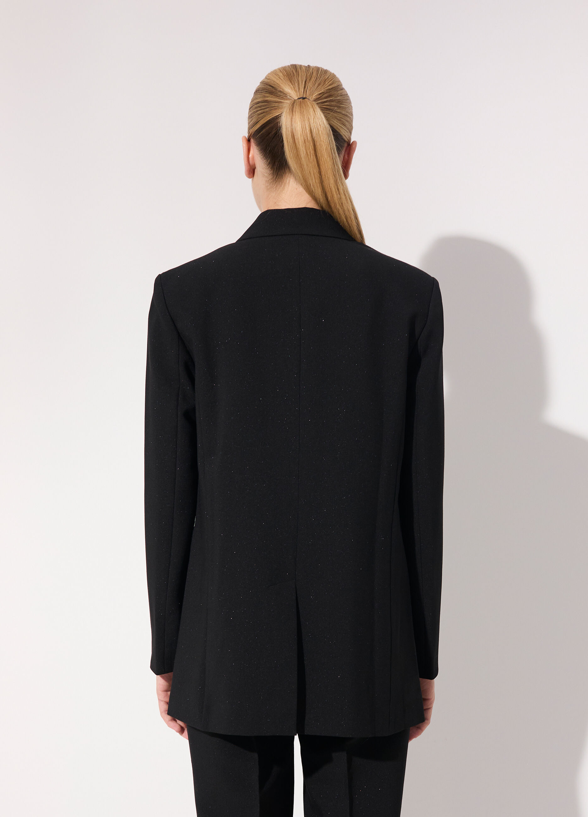 Blazer doppiopetto in twill e filo lurex  donna_2