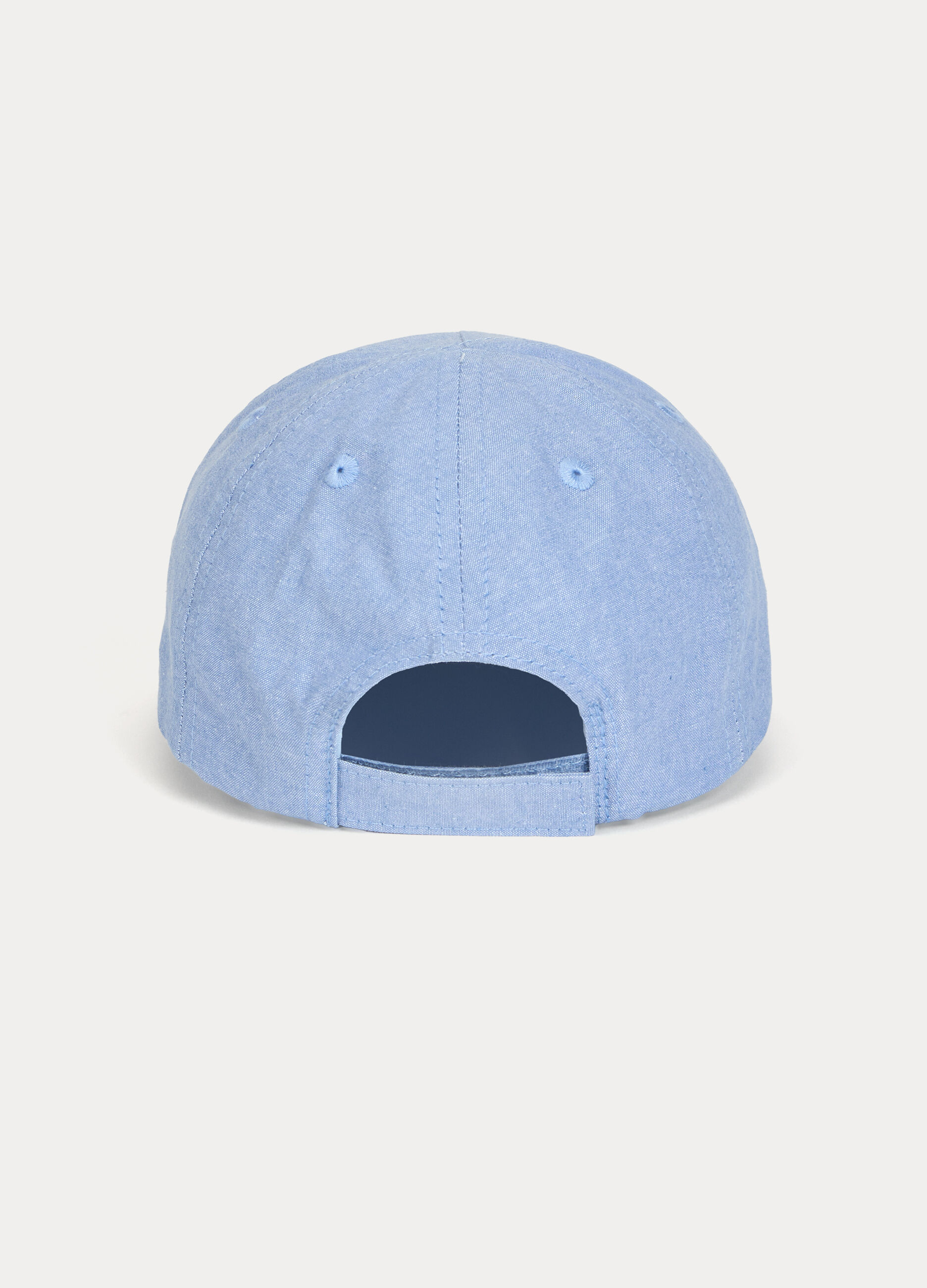 Cappello da baseball Marvel in chambray di puro cotone neonato_0
