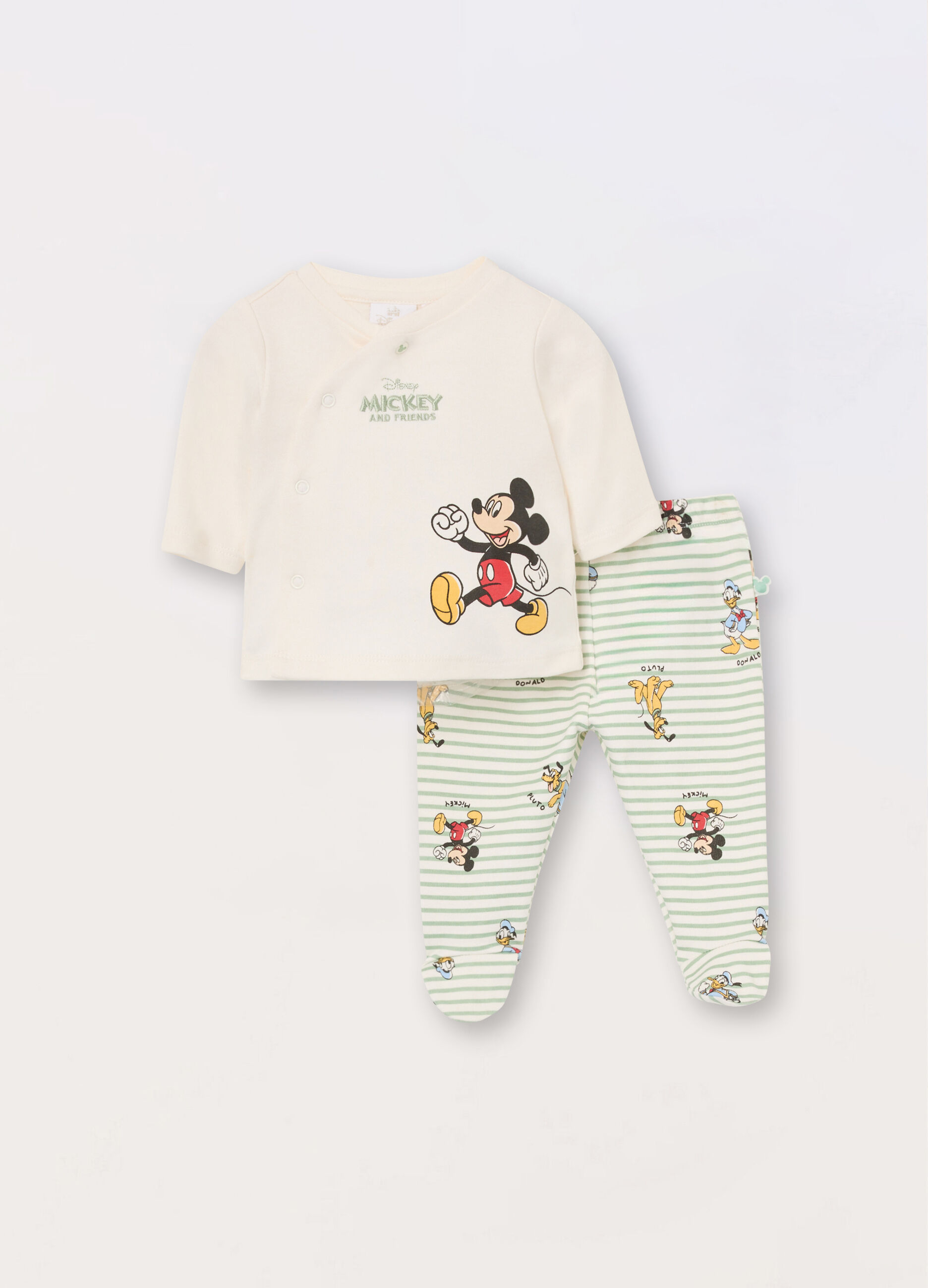 Set Disney in interlock di puro cotone neonato_0